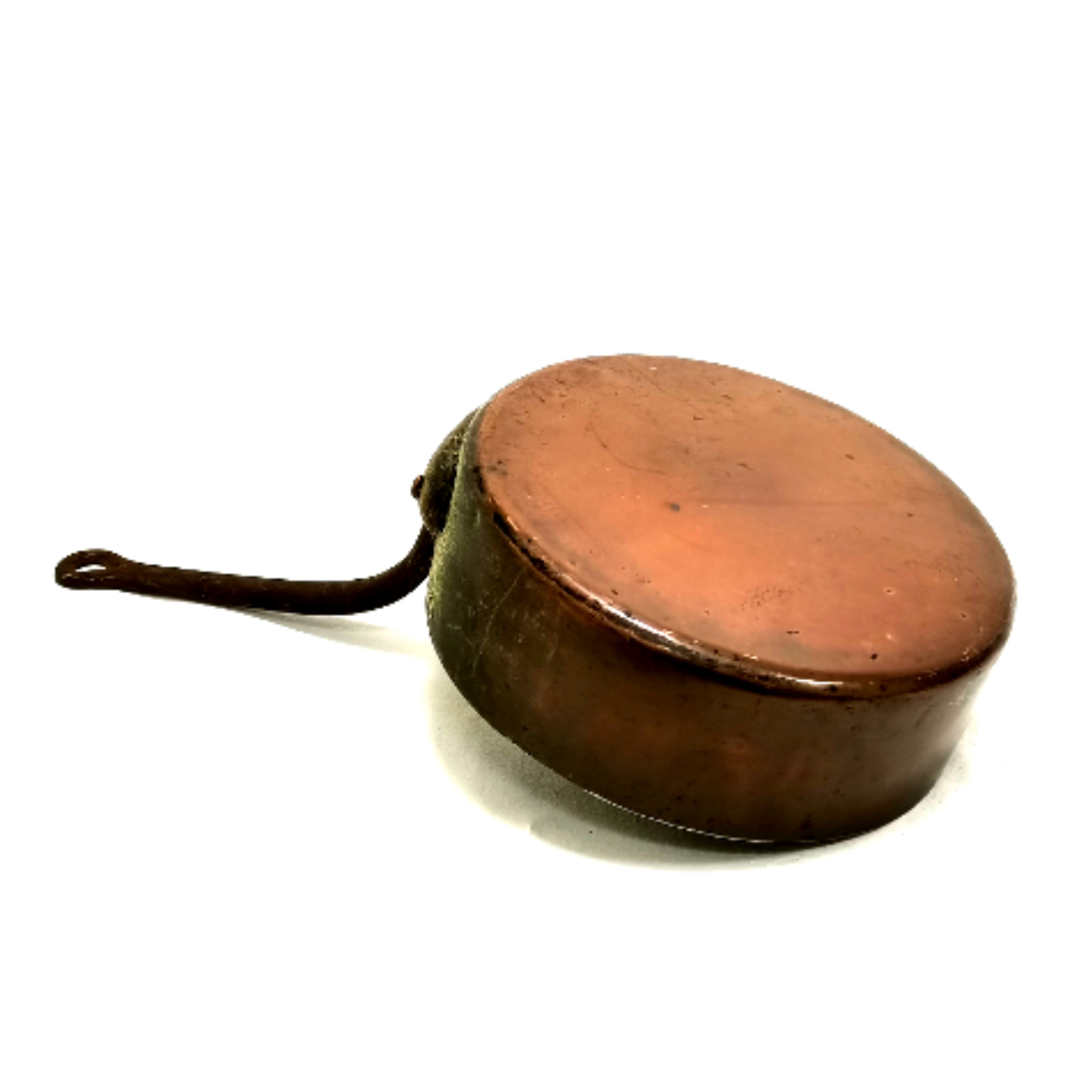 Casserole en cuivre - vintage - ancien - sauteuse - État correct - Photo 2