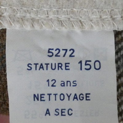 Jupe à carreaux marron et gris - Fille - Taille 12 ans - Photo 3