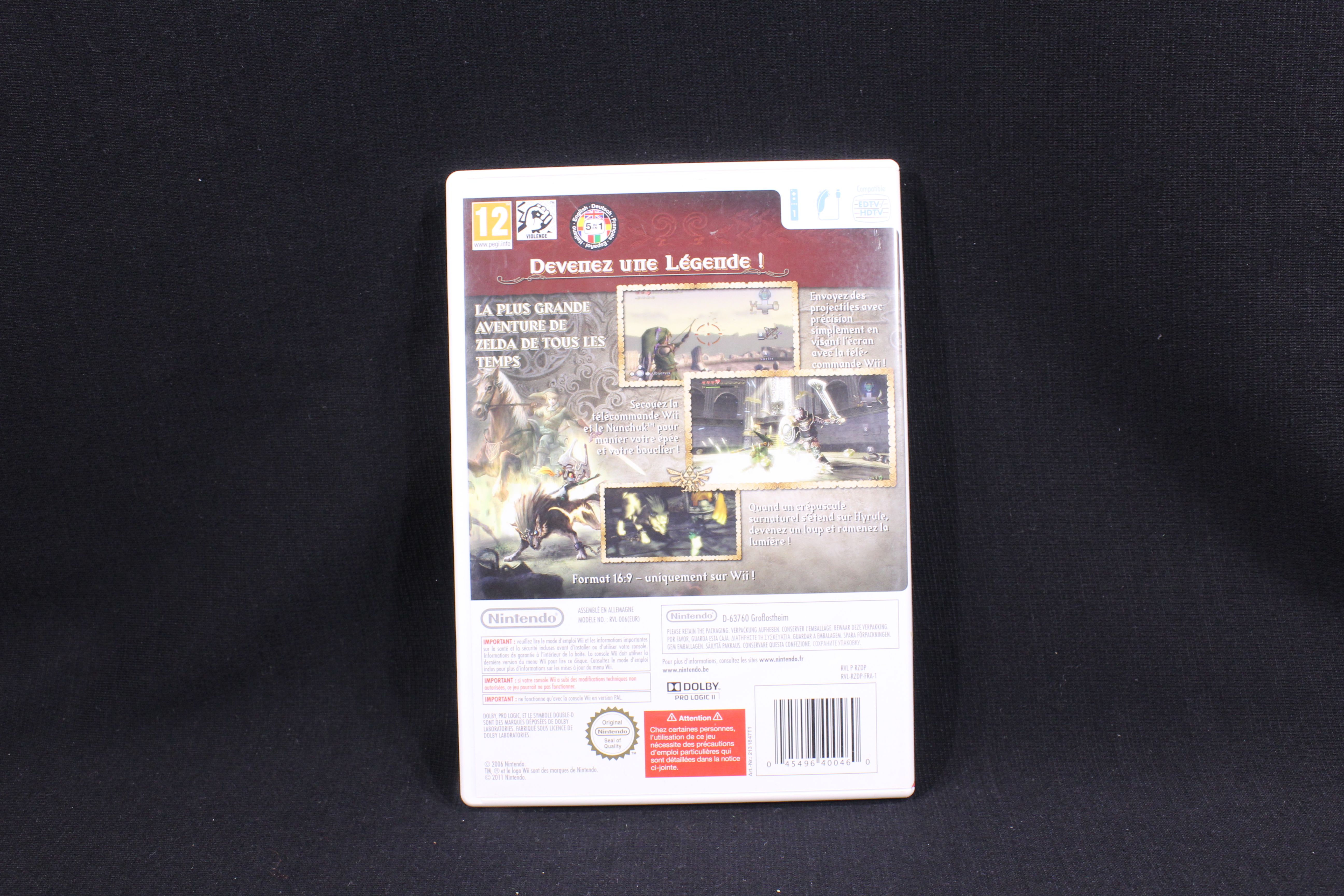 Jeu-vidéo The legend of Zelda / Twilight princess - Nintendo WII Bon état - Vue 3 - 