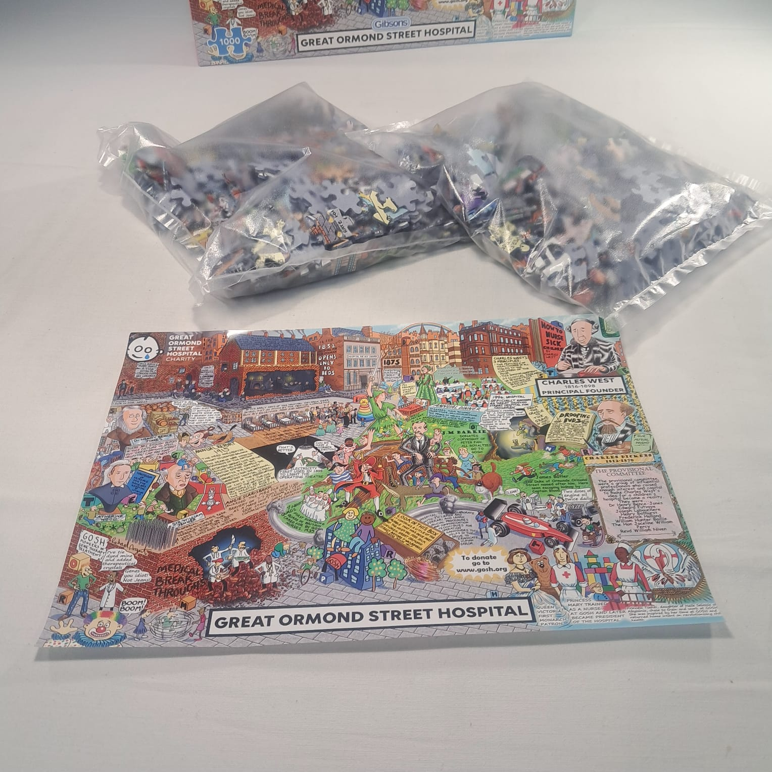 Voir photo 2 de Puzzle Great Ormond Street Hospital 1000 pièces Gibsons Puzzle Great Ormond Street Hospital 1000 pièces Gibsons Très bon état - Vue 2 -