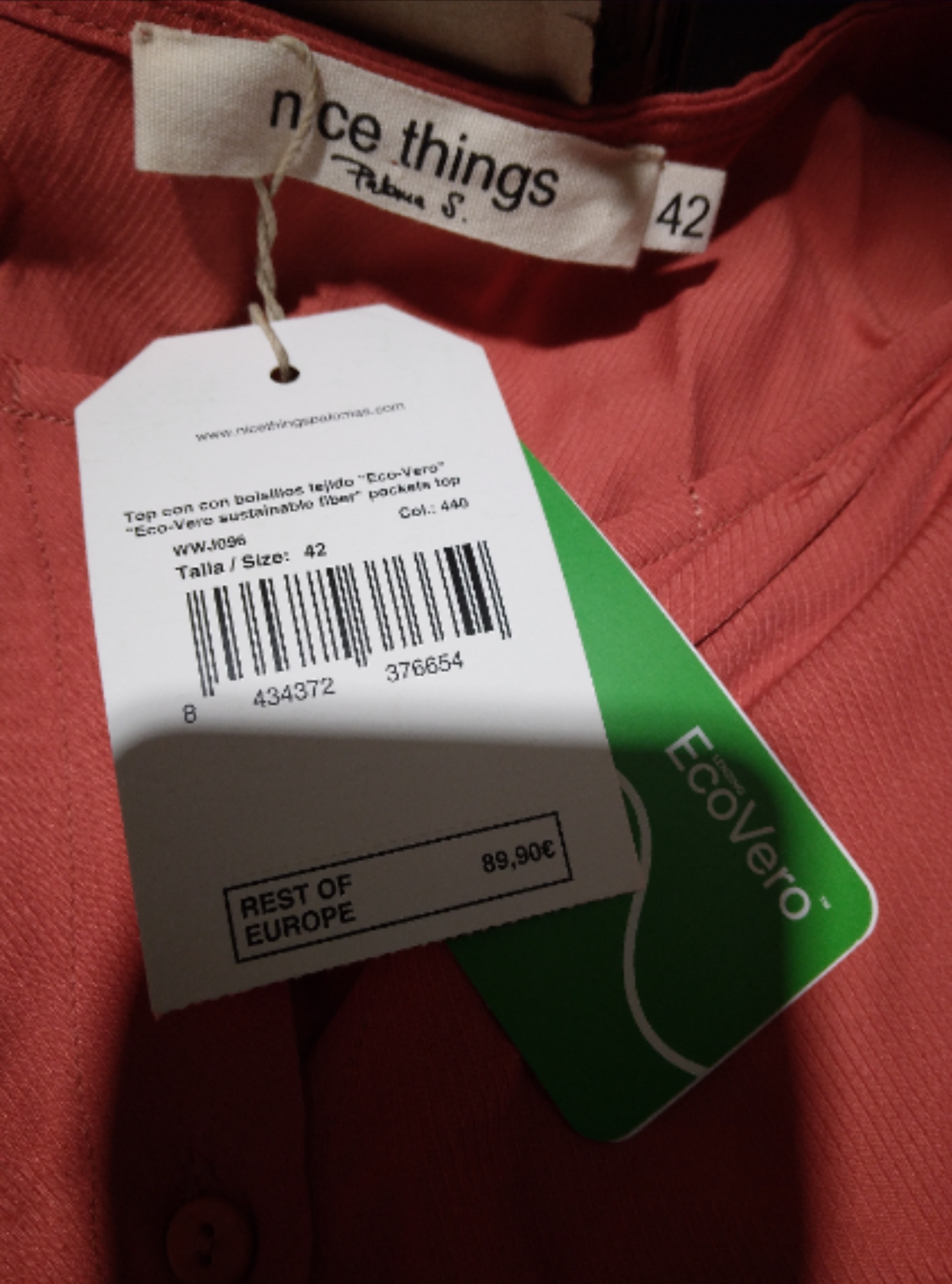 Voir photo 6 de Blouse Orange en viscose, Nice Things - 42 Blouse Orange en viscose, Nice Things - 42 Comme neuf - Vue 6 -