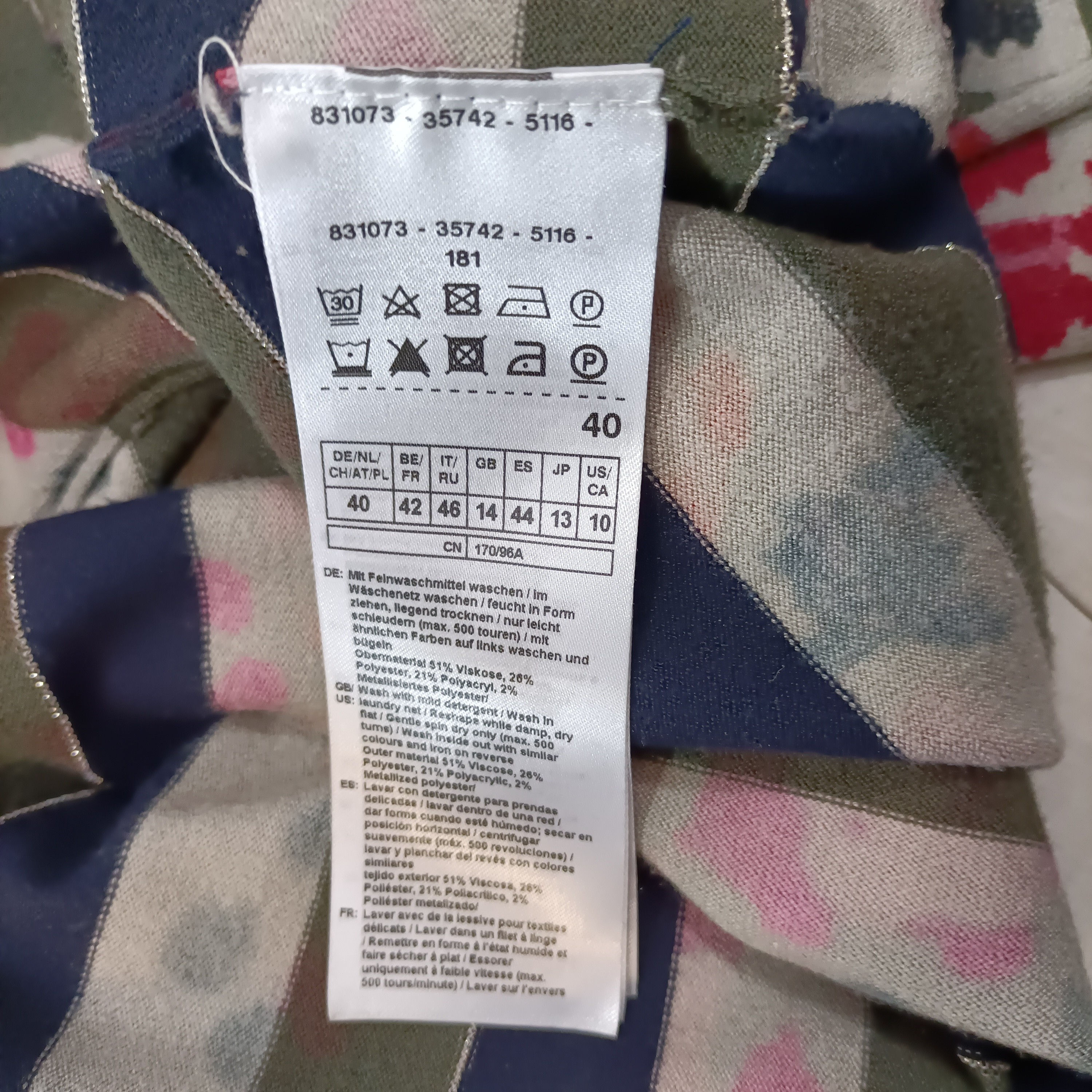 Gilet rayé multicolore - Gerry Weber - Taille 40 estimé - Photo 8