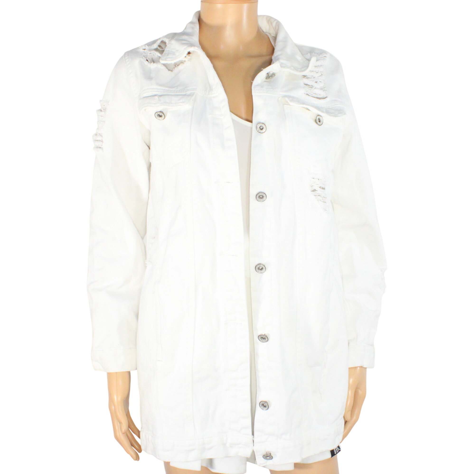 Veste Jean's Blanche BRENTINY Taille M - Label Emmaus - Modalova