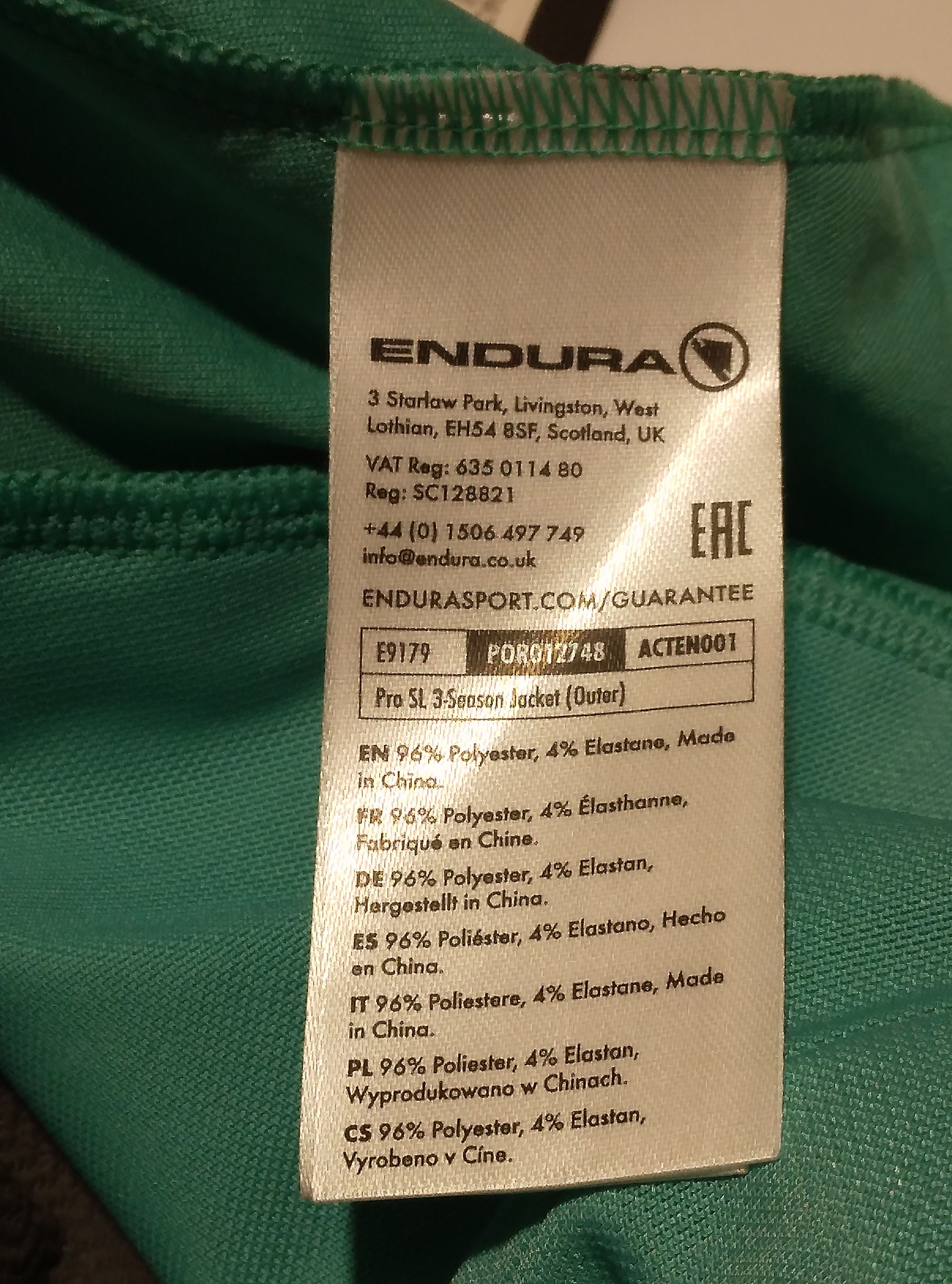 Veste pro 3 saisons"aqua", Endura pro SL - XS Comme neuf - Vue 21 - 