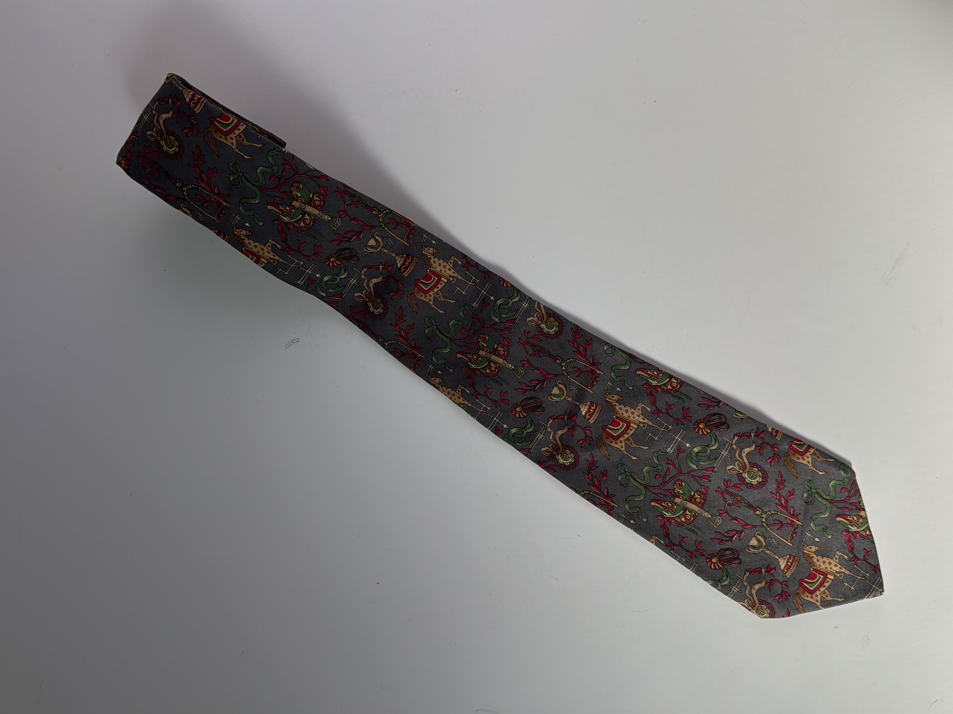 Cravate Salvatore ferragamo motif équestre 🐴 - Photo 2