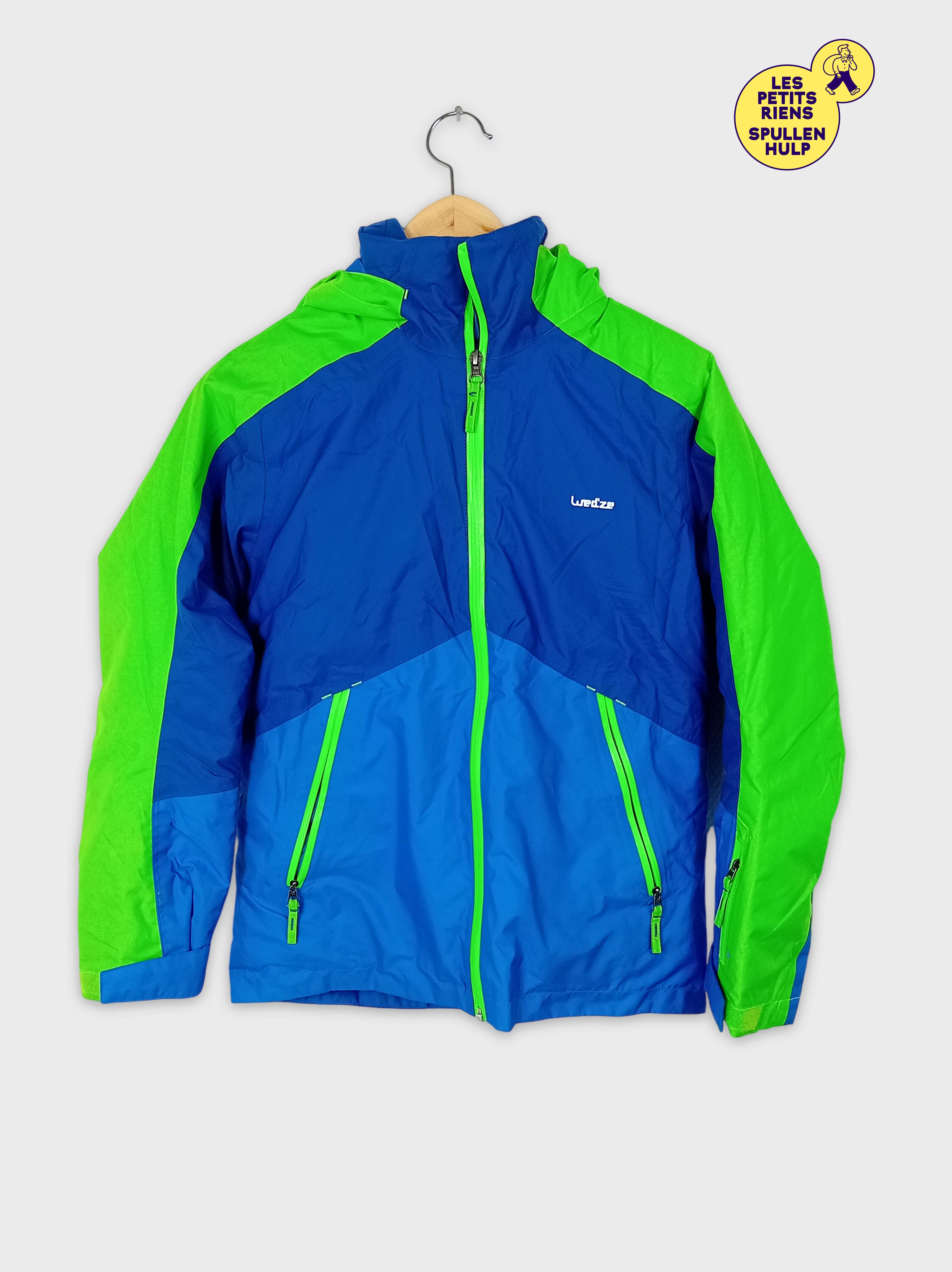 Veste De Ski Fille Wedze 12 Ans - Bleue - Imperméable Et Capuche - Occasion