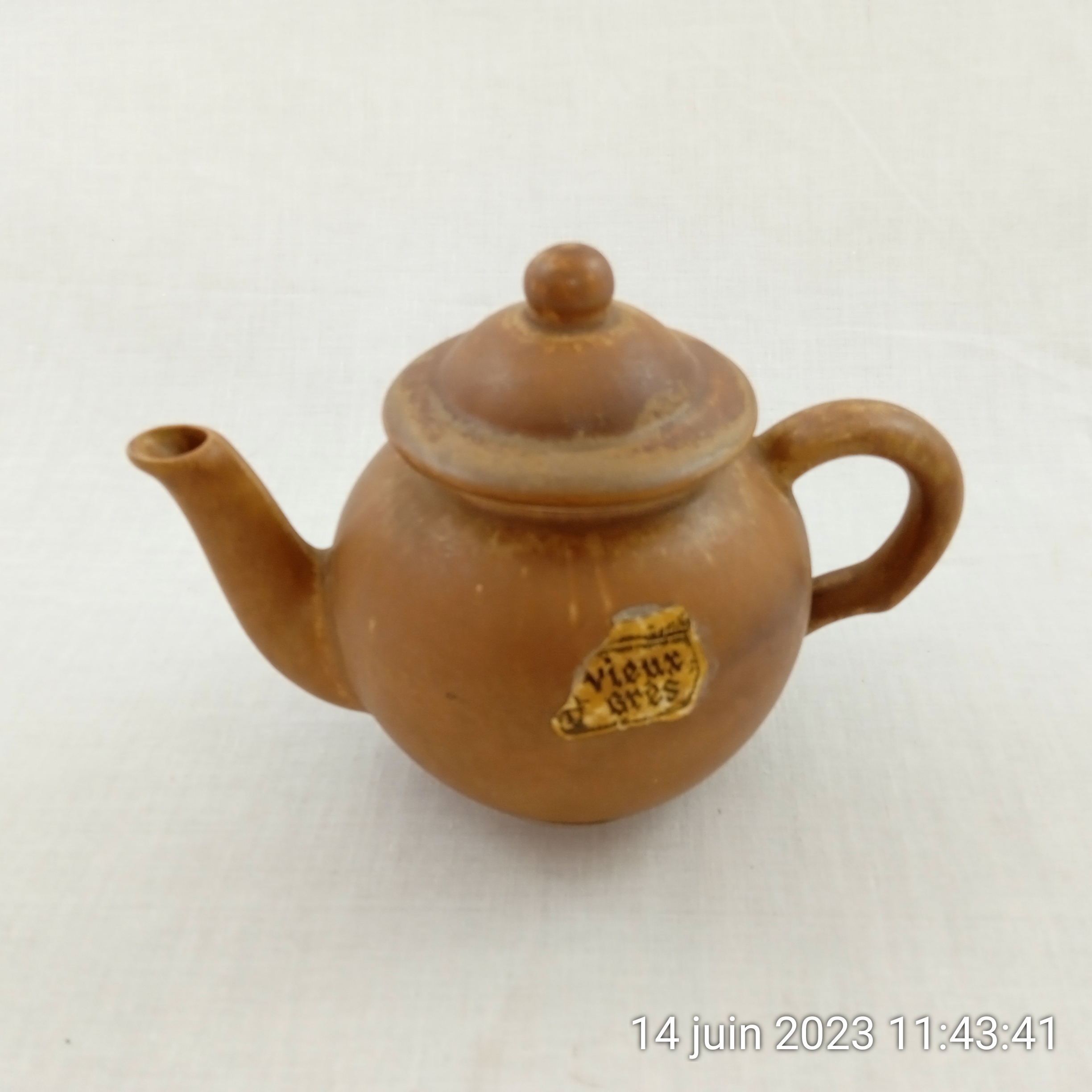 Théière cafetière en grès 