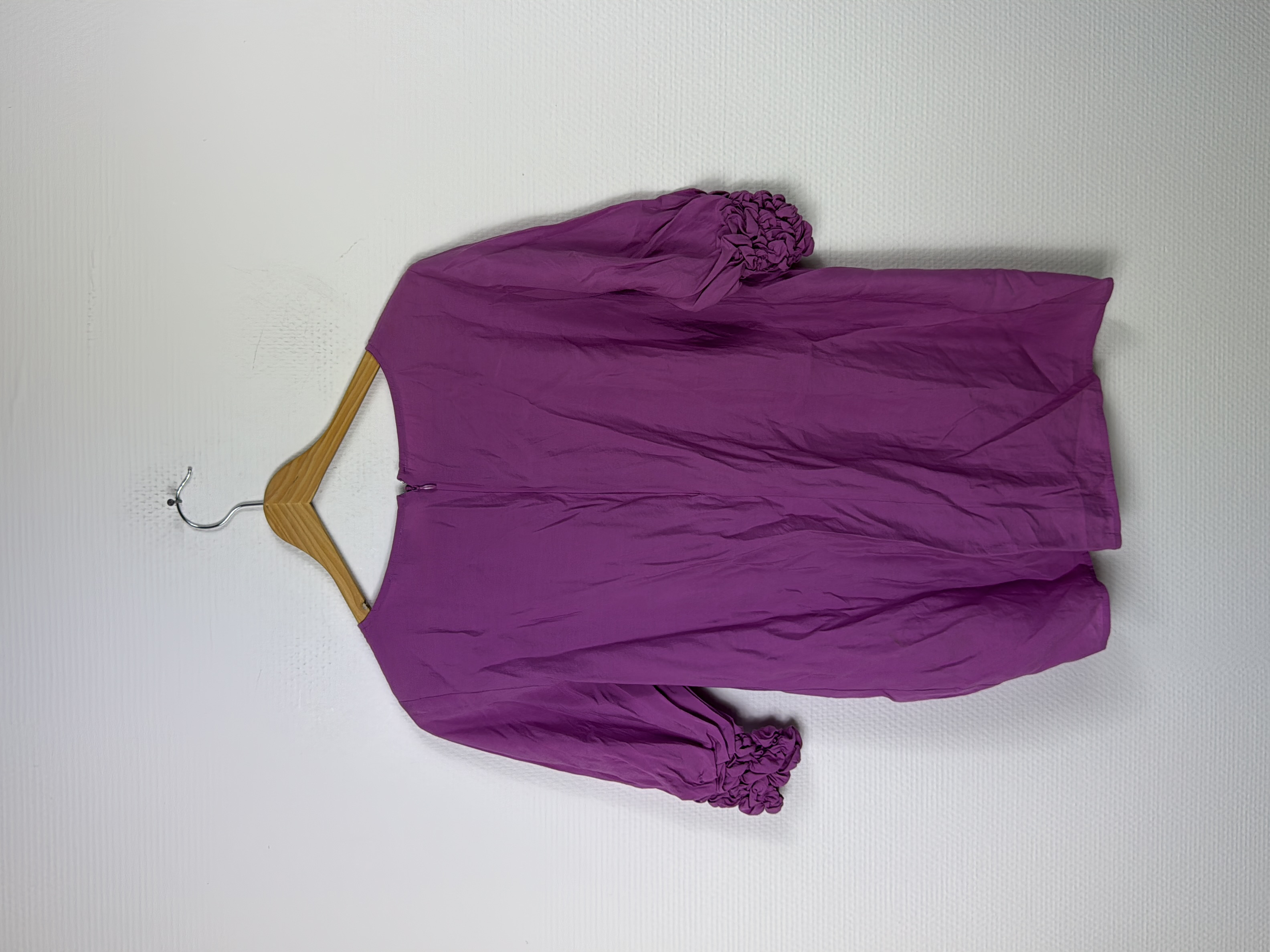 Blouse violette Cos manches longues détails froncés M 💜 - Photo 4
