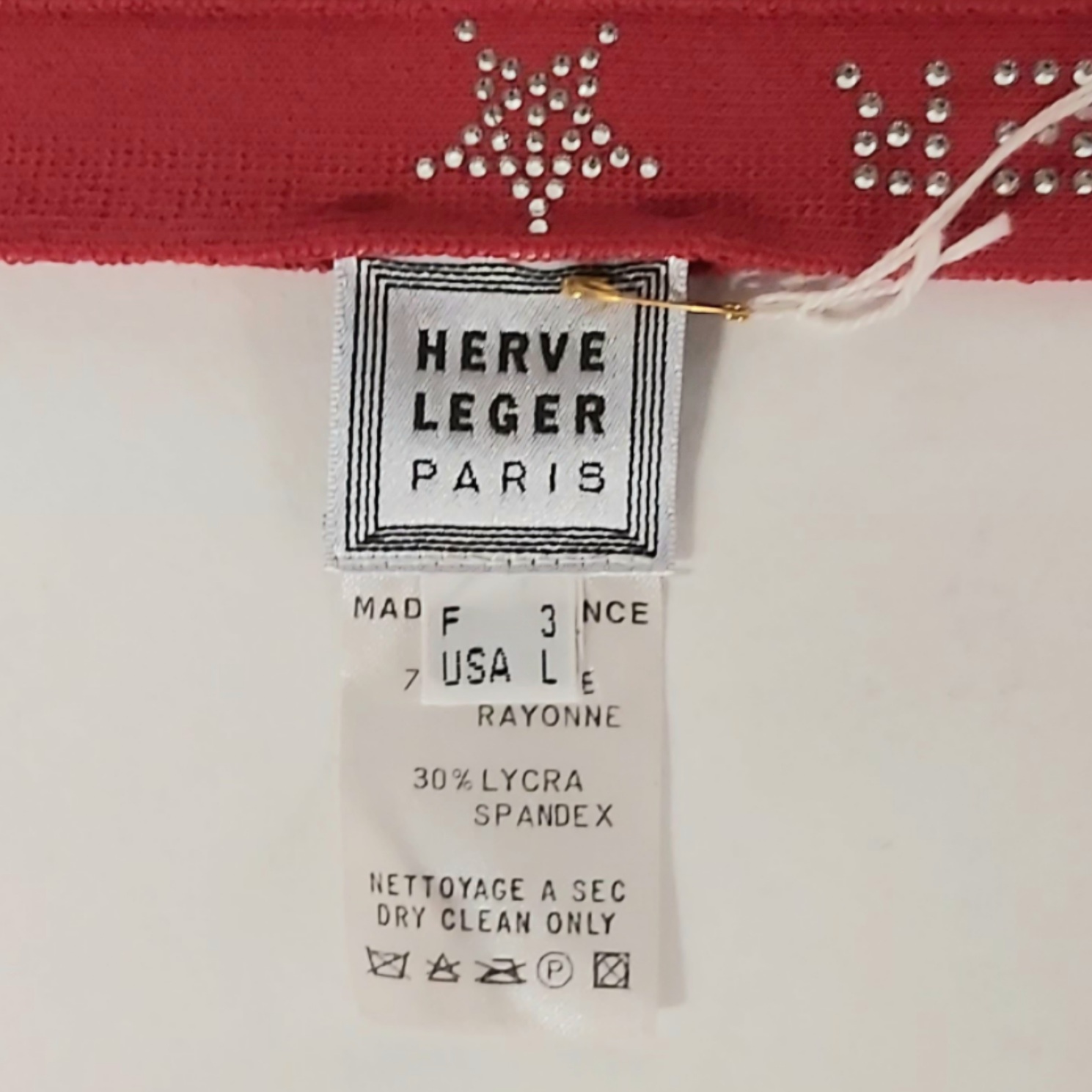 Ceinture femme  brodée- Herve Leger  paris-T 3 Bon état - Vue 2 - 