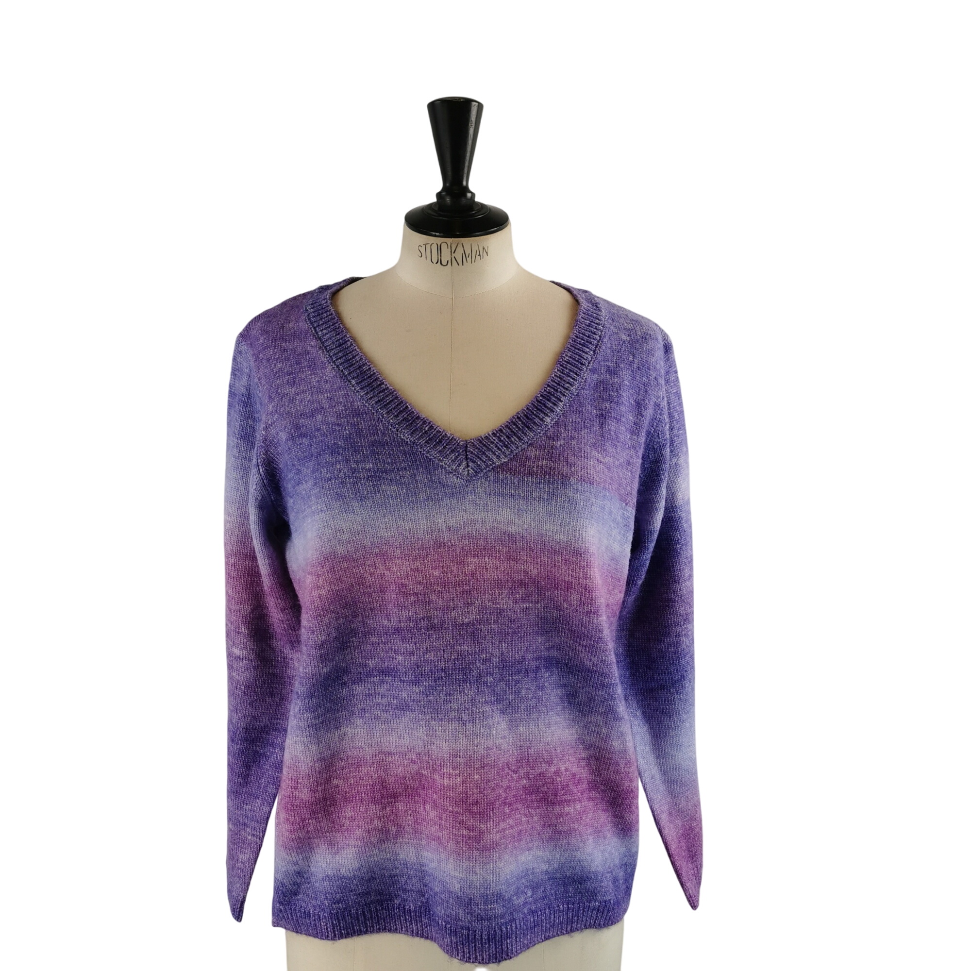 Pull Col V Violet M (estime) - Label Emmaus - Modalova