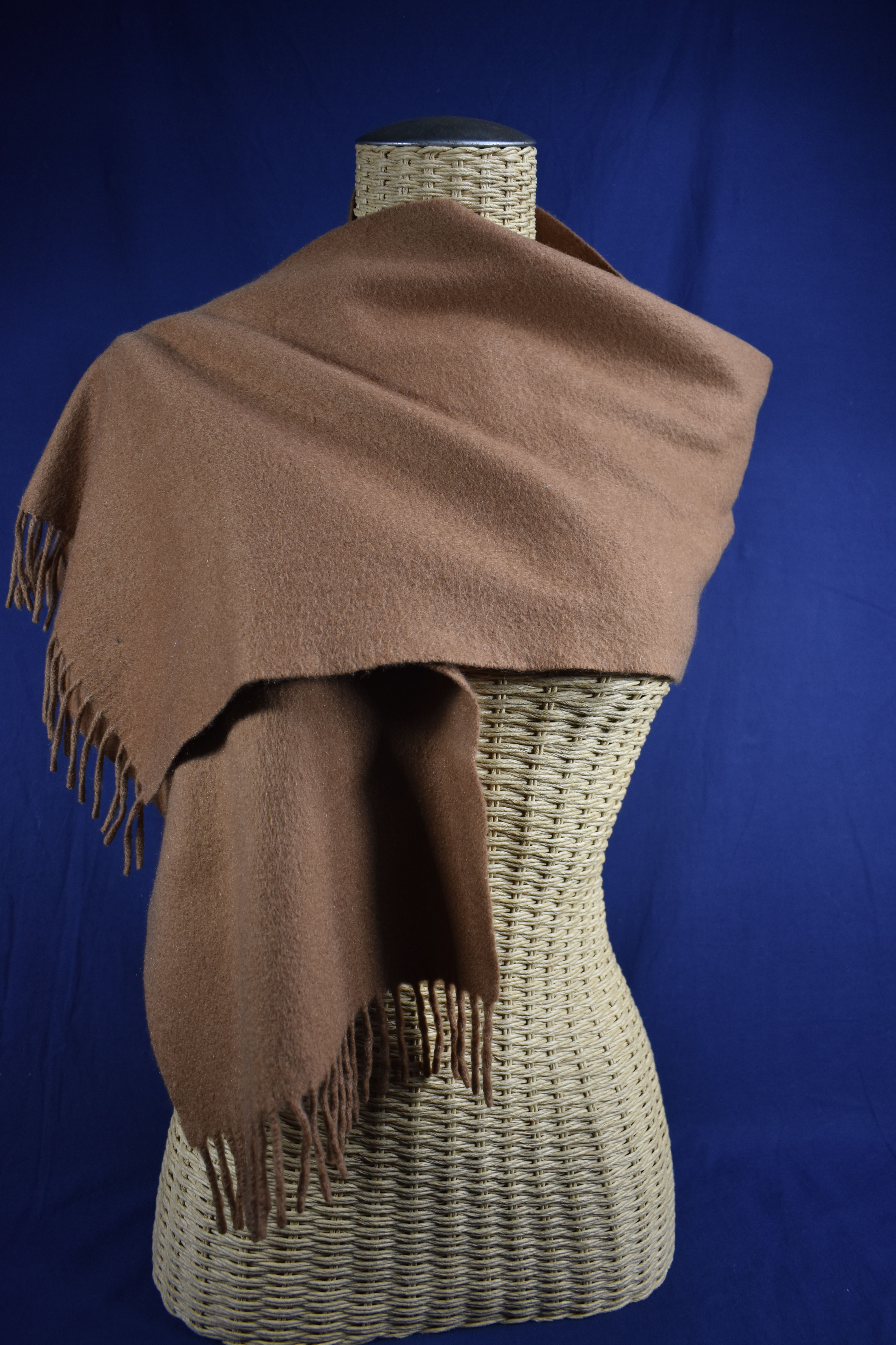 Echarpe marron en cachemire ( 130 x 29 cm ) Bon état - Vue 3 - 