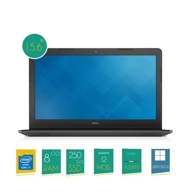 Dell Latitude 3550 - Ram 8 Go - Ssd 250 Go