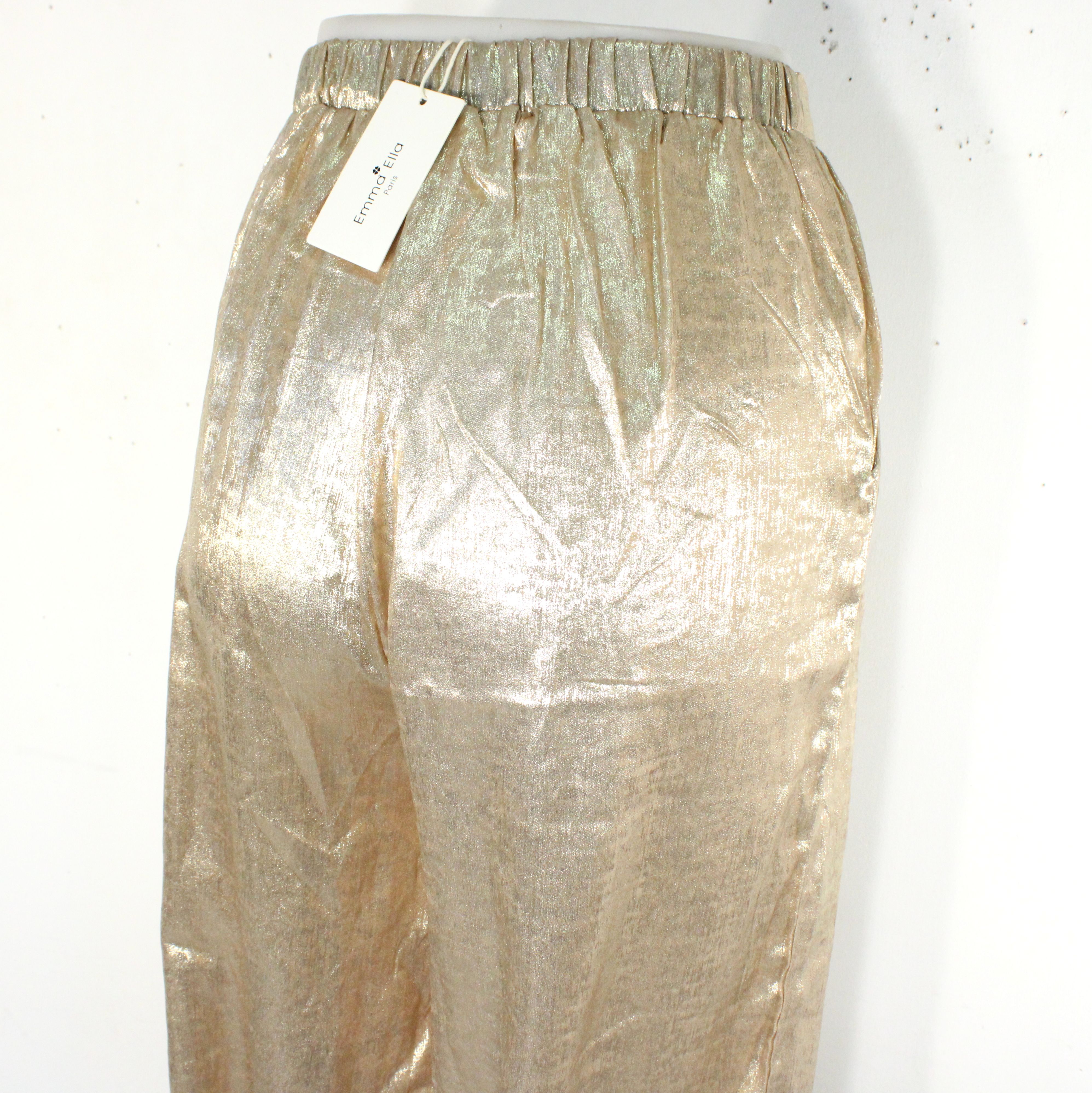 Pantalon Femme Doré EMMA ELLA Taille S - Photo 5