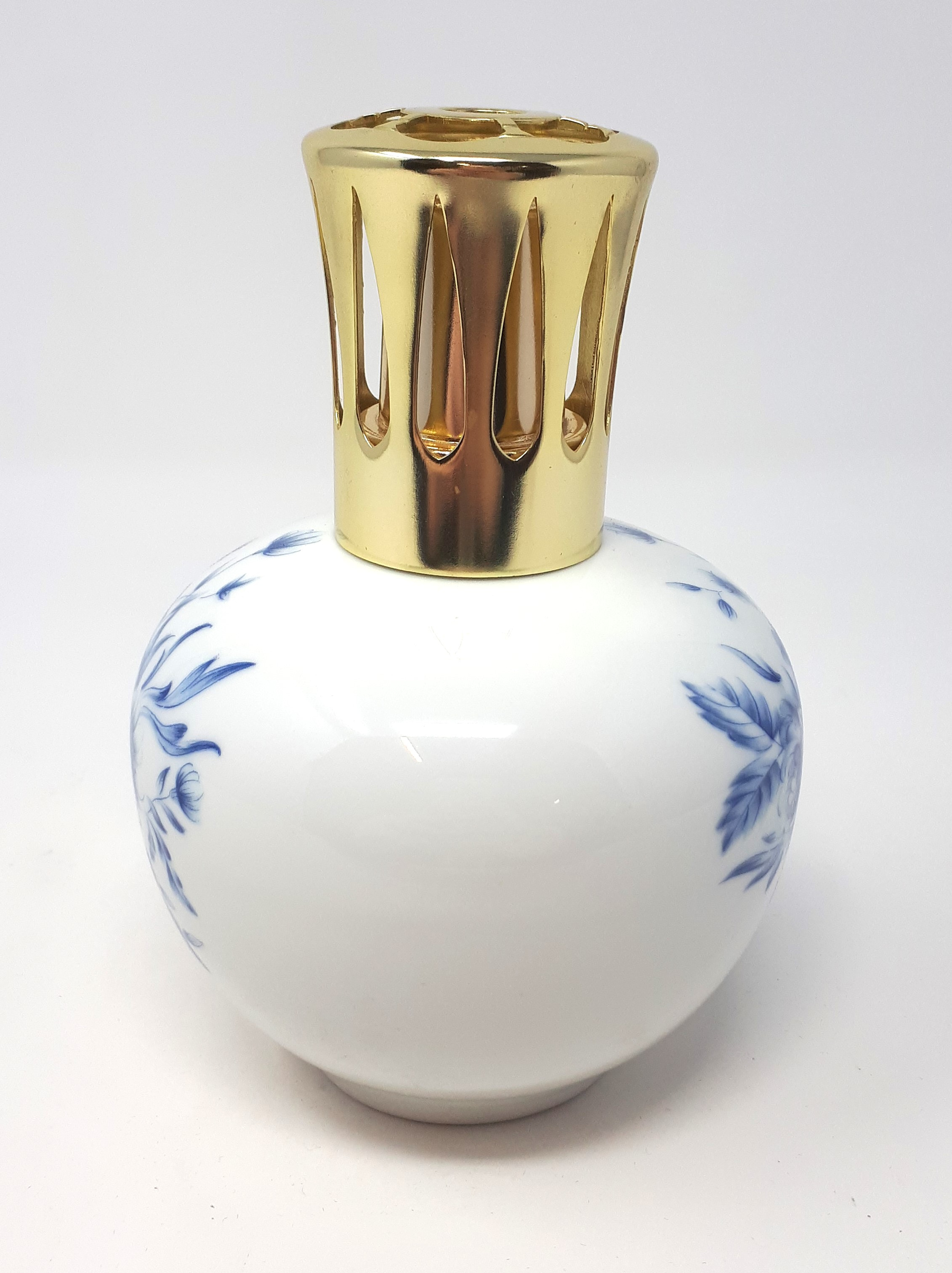 Lampe Berger En Porcelaine - Couleur Beige - Vintage - Très Bon État