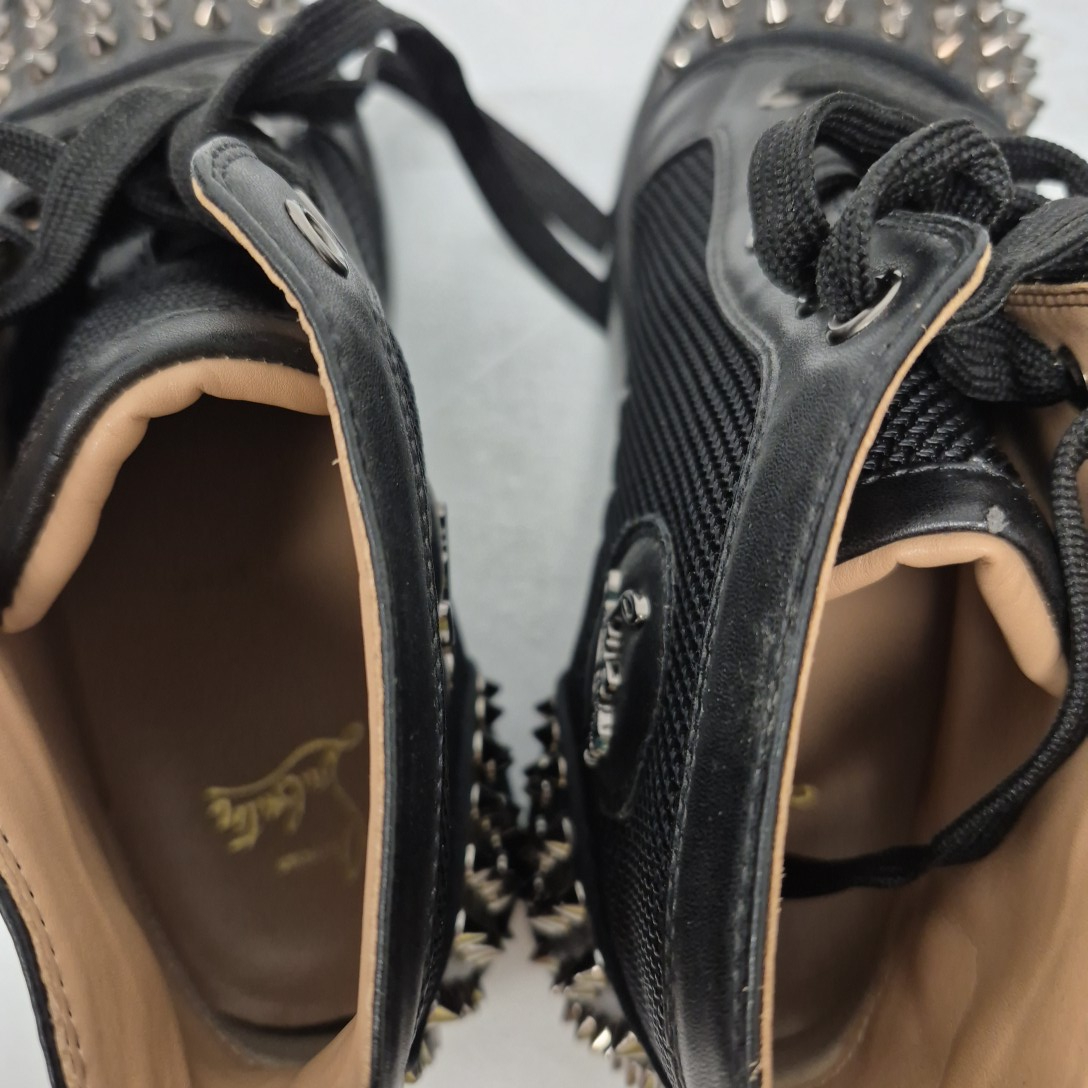 Christian Louboutin Baskets montantes en cuir Louis - Taille 39 - Photo 4