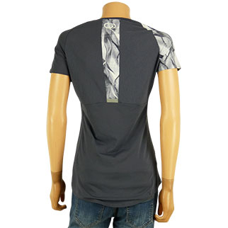 T-shirt de sport gris imprimé - femme - Decathlon - taille 36 - Photo 2