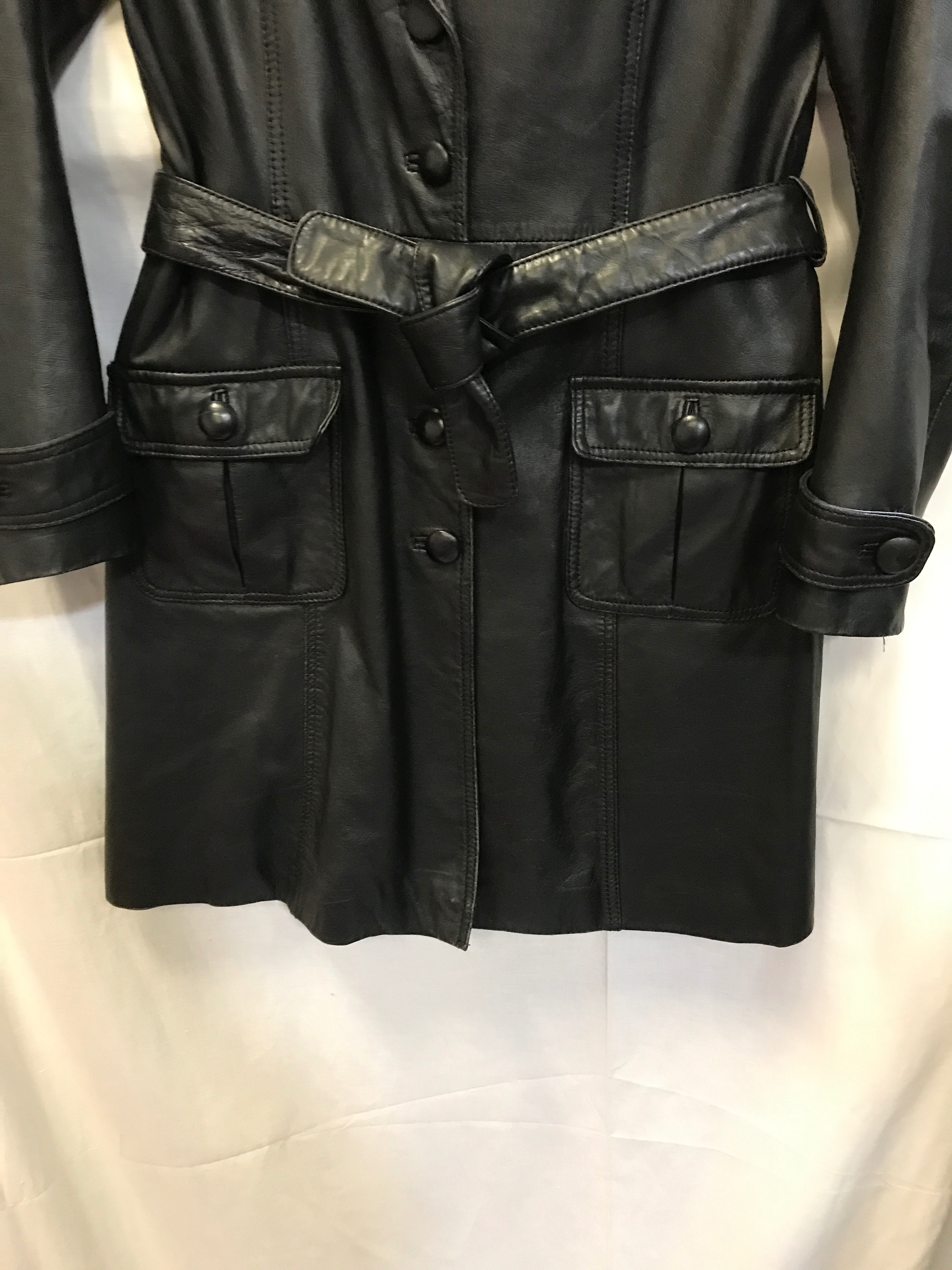 Veste noire imitation cuir «In Extenso » T44 - Photo 4