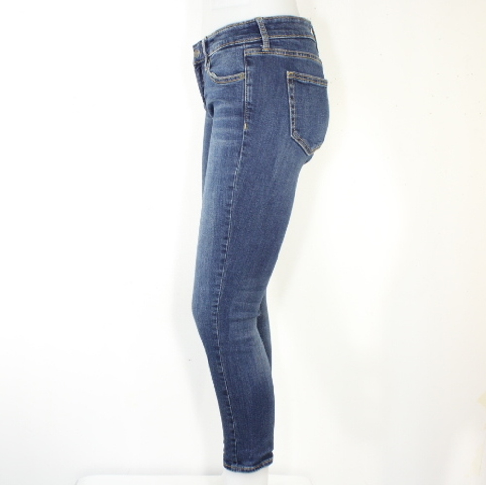 Jean Coupe Boottail Gap Femme Bleu Délavé Moyen - Taille Unique, Longueur 31.5 Pouces, Occasion Très Bon état