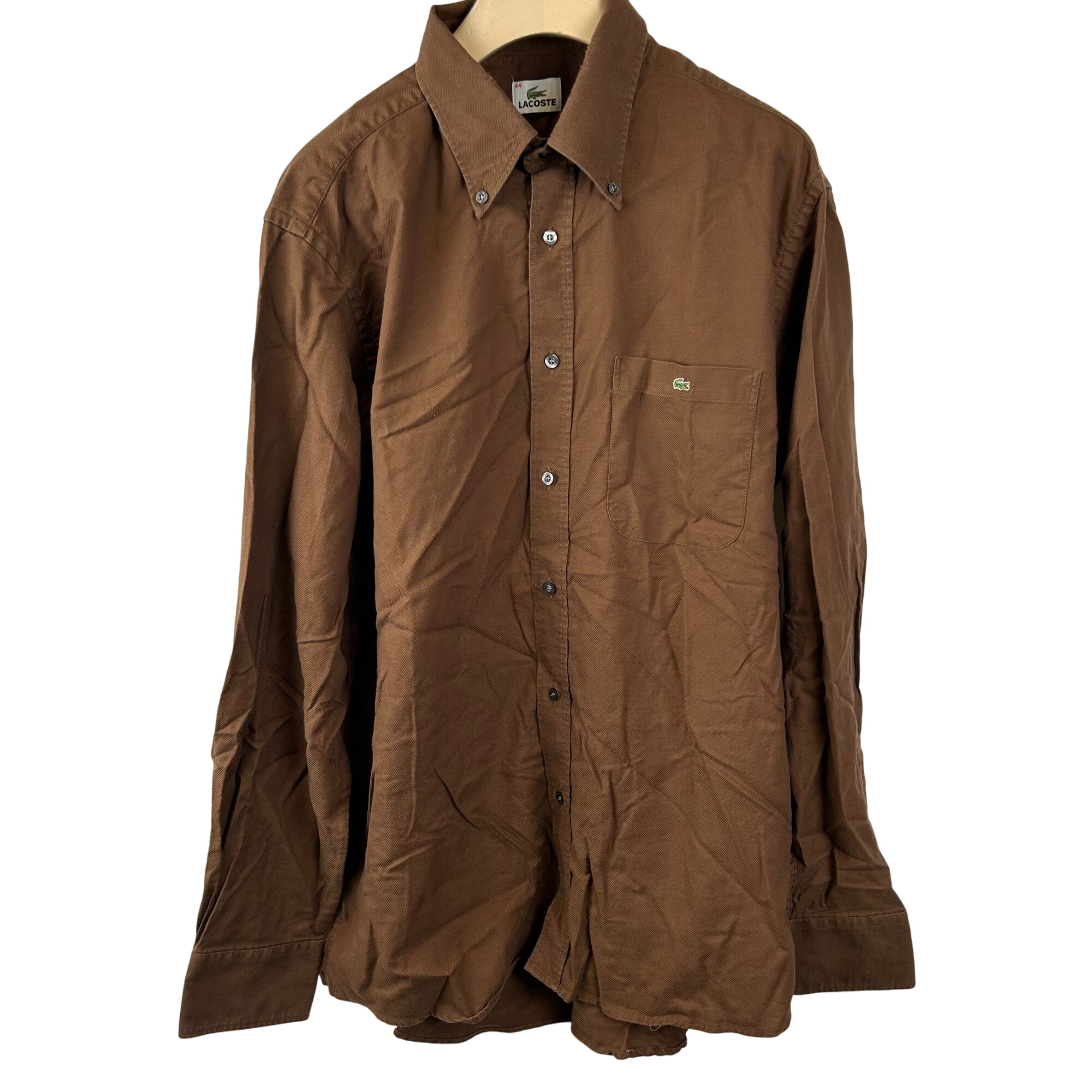 Lacoste - Chemise marron - Taille 48 - Photo 0