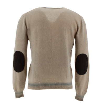 Pull beige col V imprimé - Homme - Guess By Marciano - Taille M Bon état - Vue 2 - 