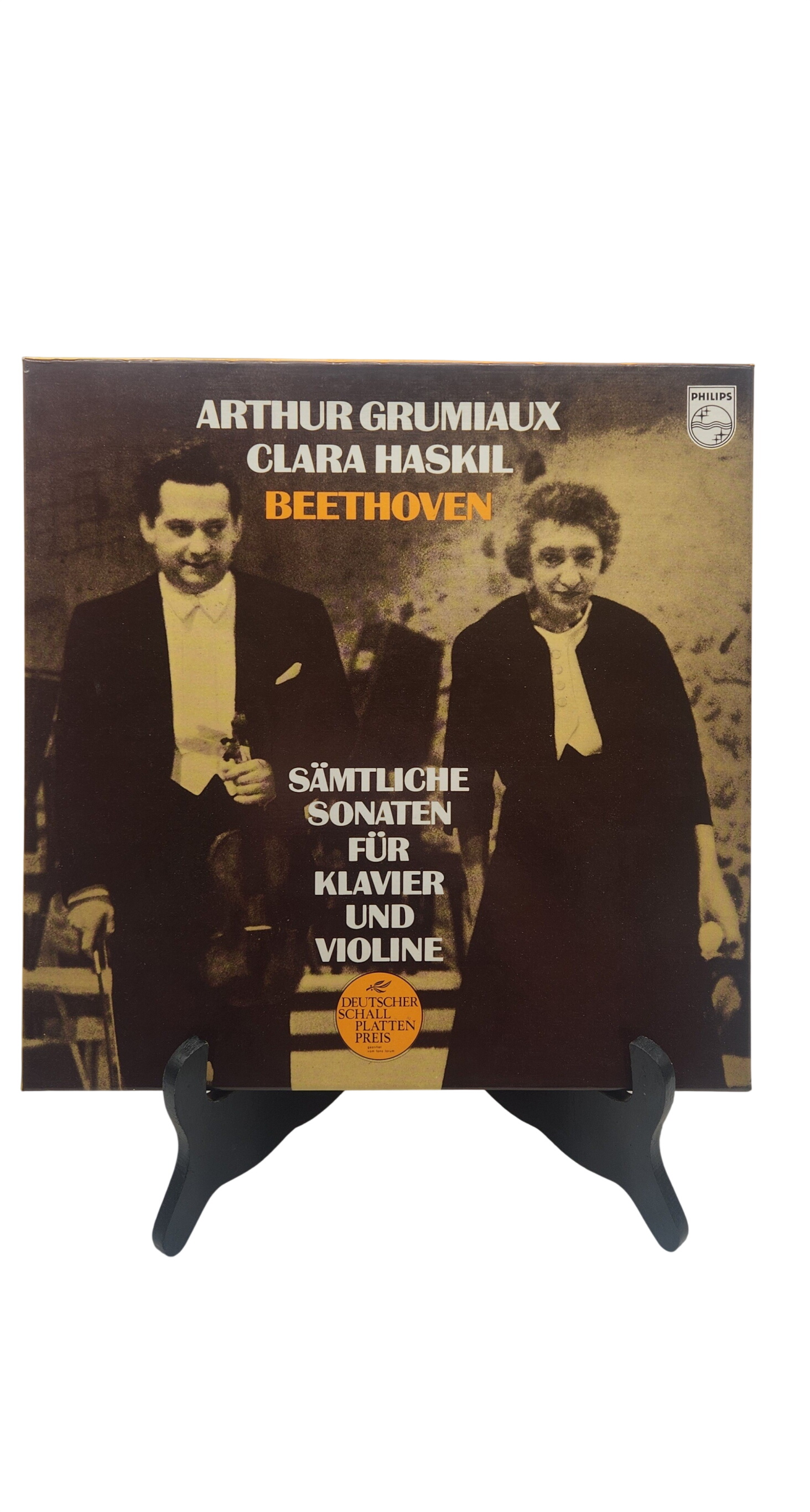 4 Vinyles 33 Tours - Sämtliche Sonaten für Klavier und Violine, composé par Ludwig van Beethoven Très bon état -  reconditionné disponible sur Label Emmaüs