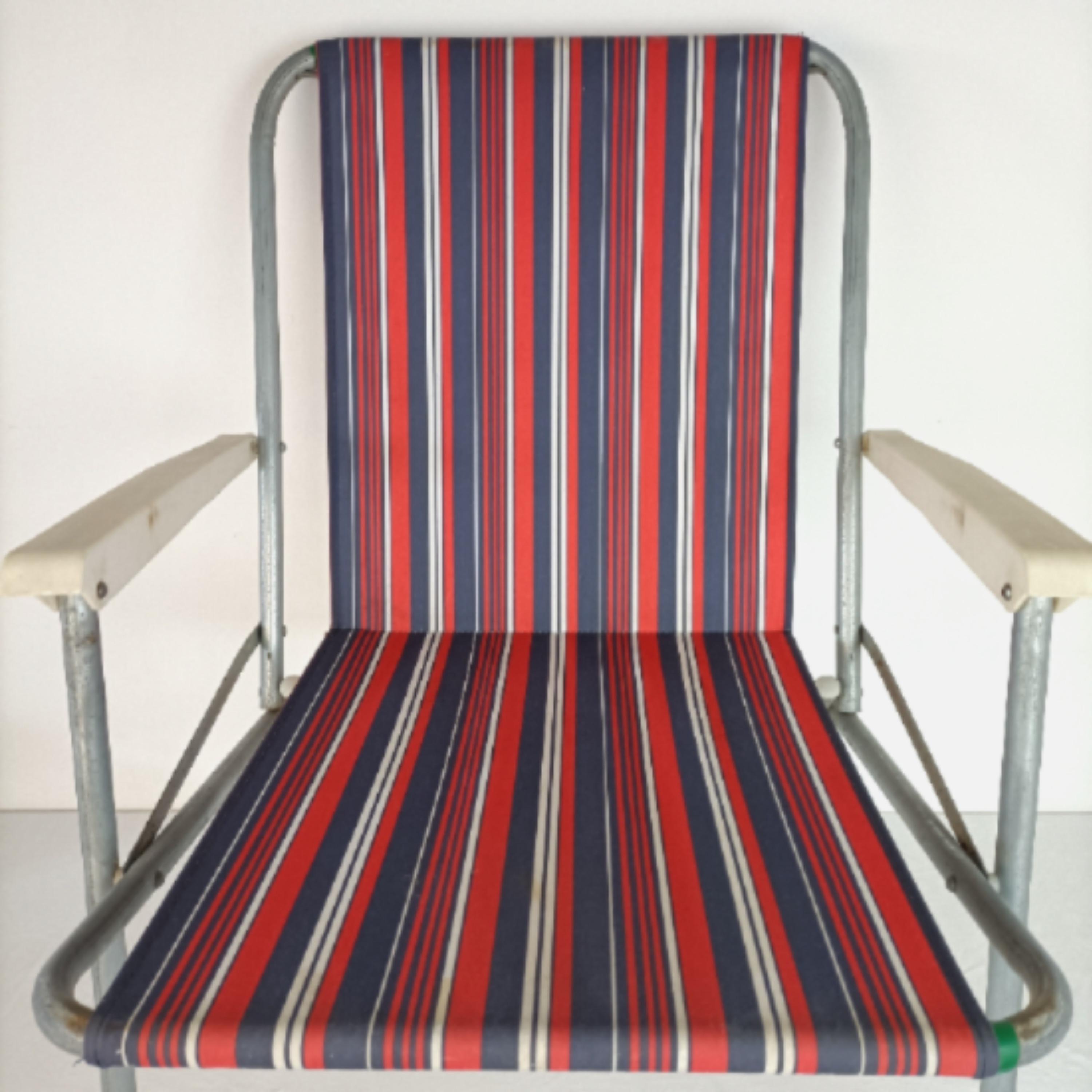 Chaise pliante + Tabouret pliant camping/plage - Vintage État correct - Vue 3 - 