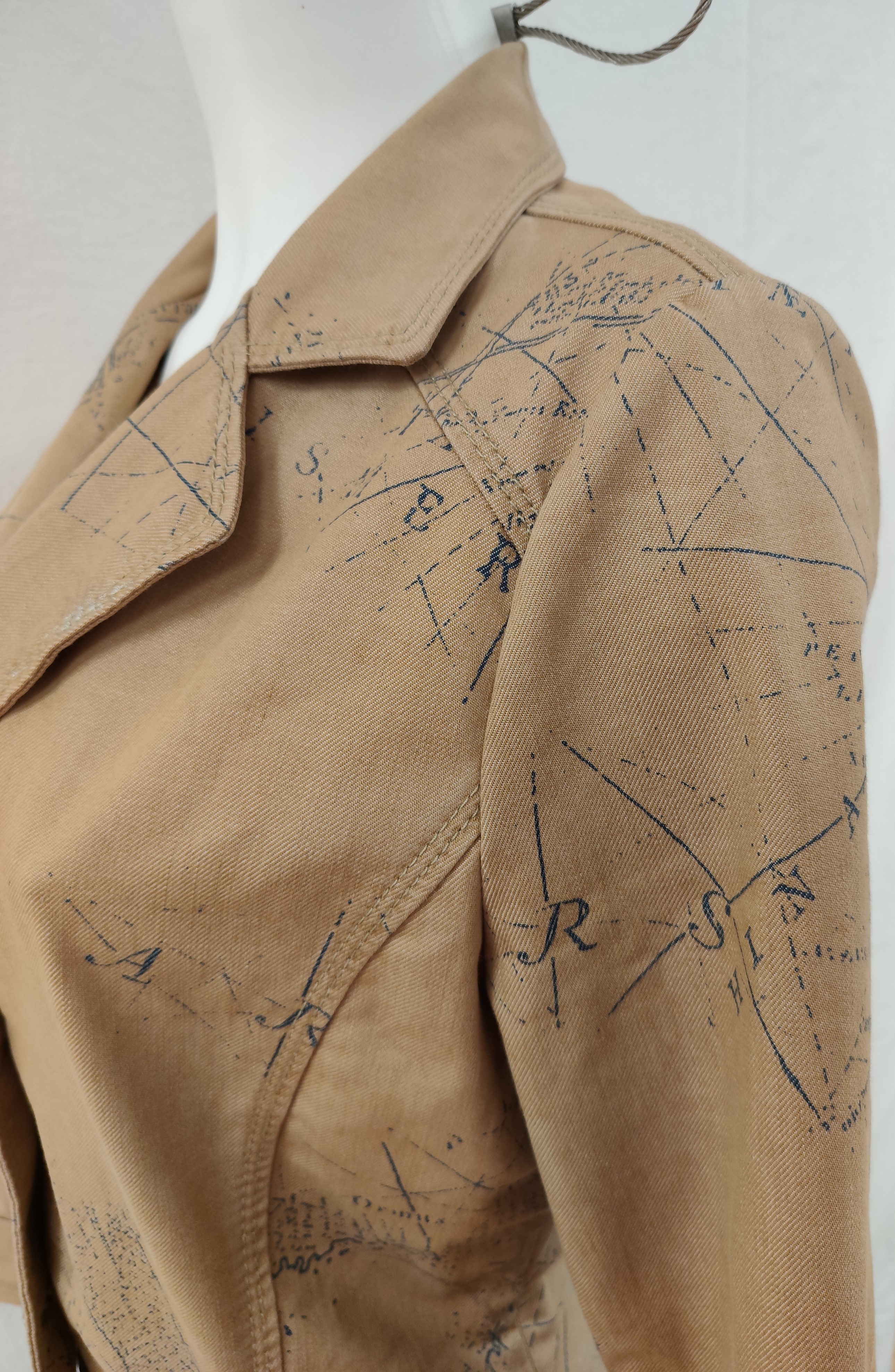 Veste de tailleur / Blazer ajusté style "Saharienne" urbaine Taille 40 Très bon état - Vue 9 - 