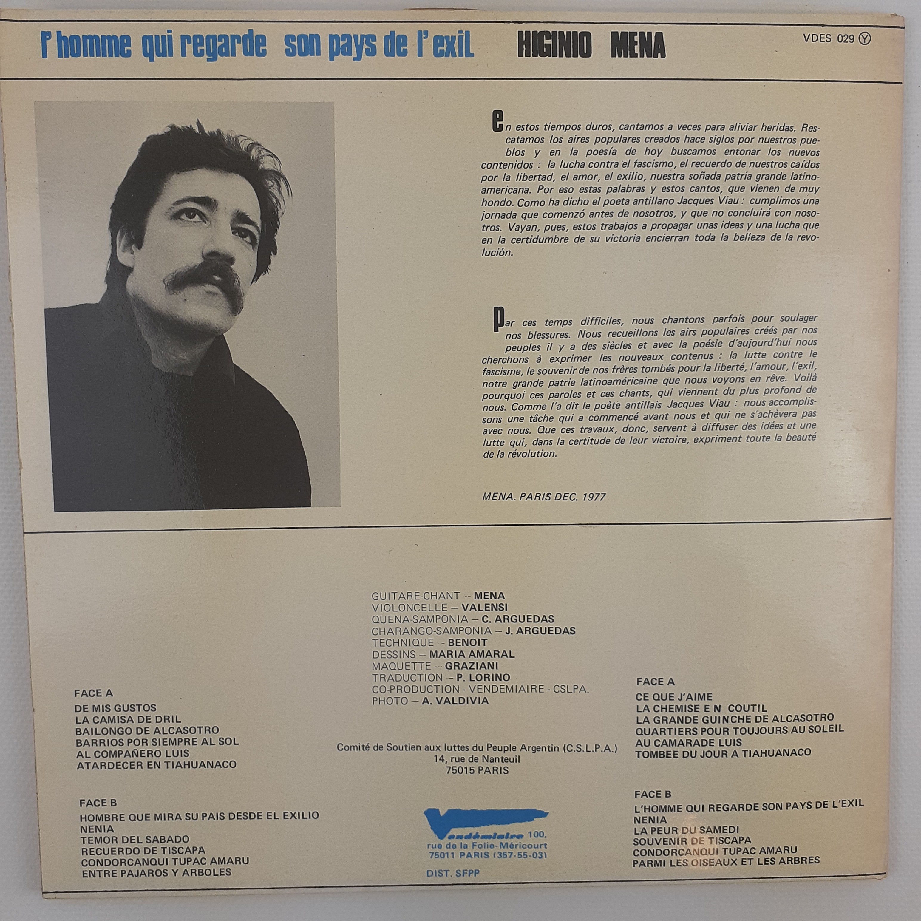 Voir photo 4 de Higinio Mena – L'homme Qui Regarde Son Pays de L'Exil Higinio Mena – L'homme Qui Regarde Son Pays de L'Exil Très bon état - Vue 4 -
