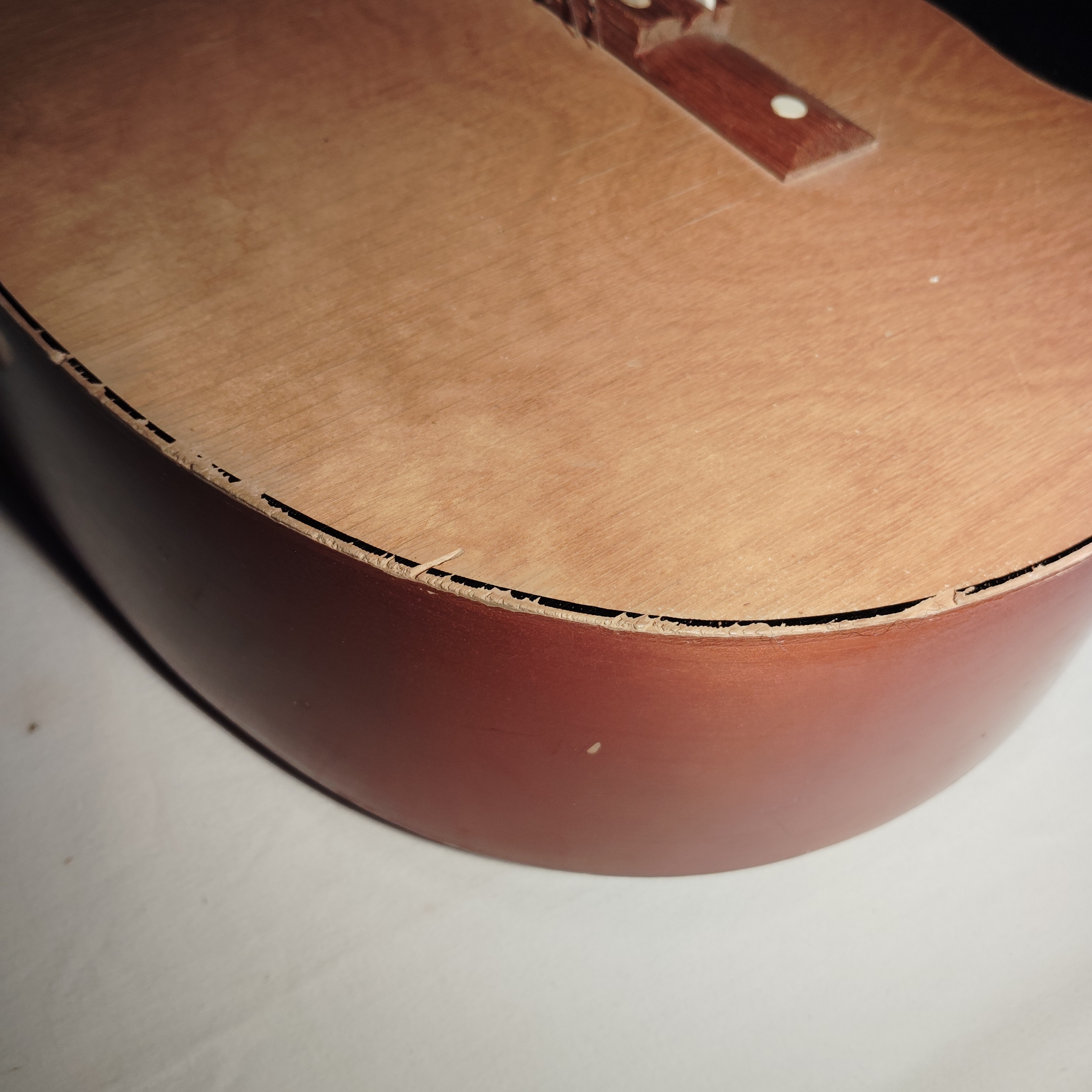 Guitare acoustique Egmond Brothers of Holland avec étui de transport et tuyau de tangage - Photo 6
