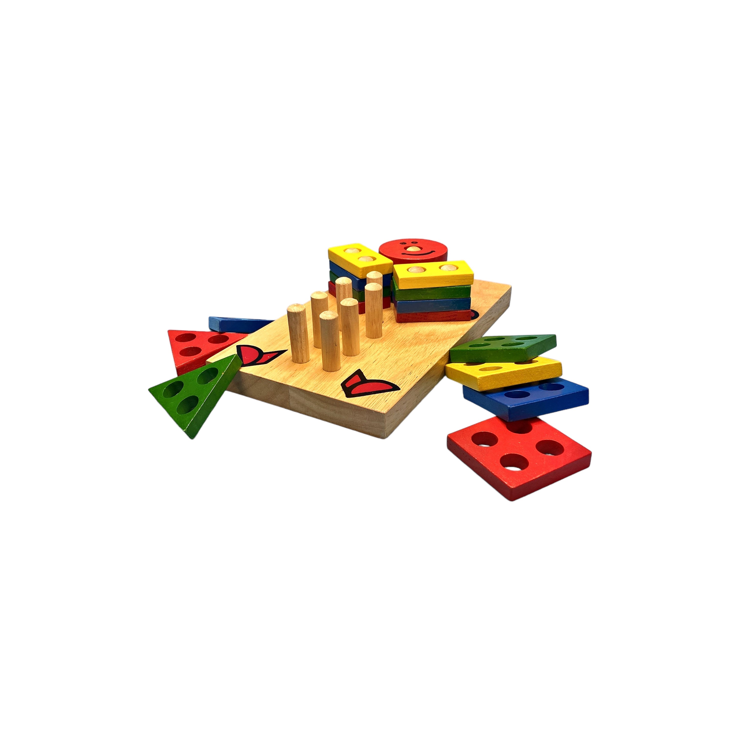 Puzzle de formes et de couleurs de clown coloré  - Vue 2 - 