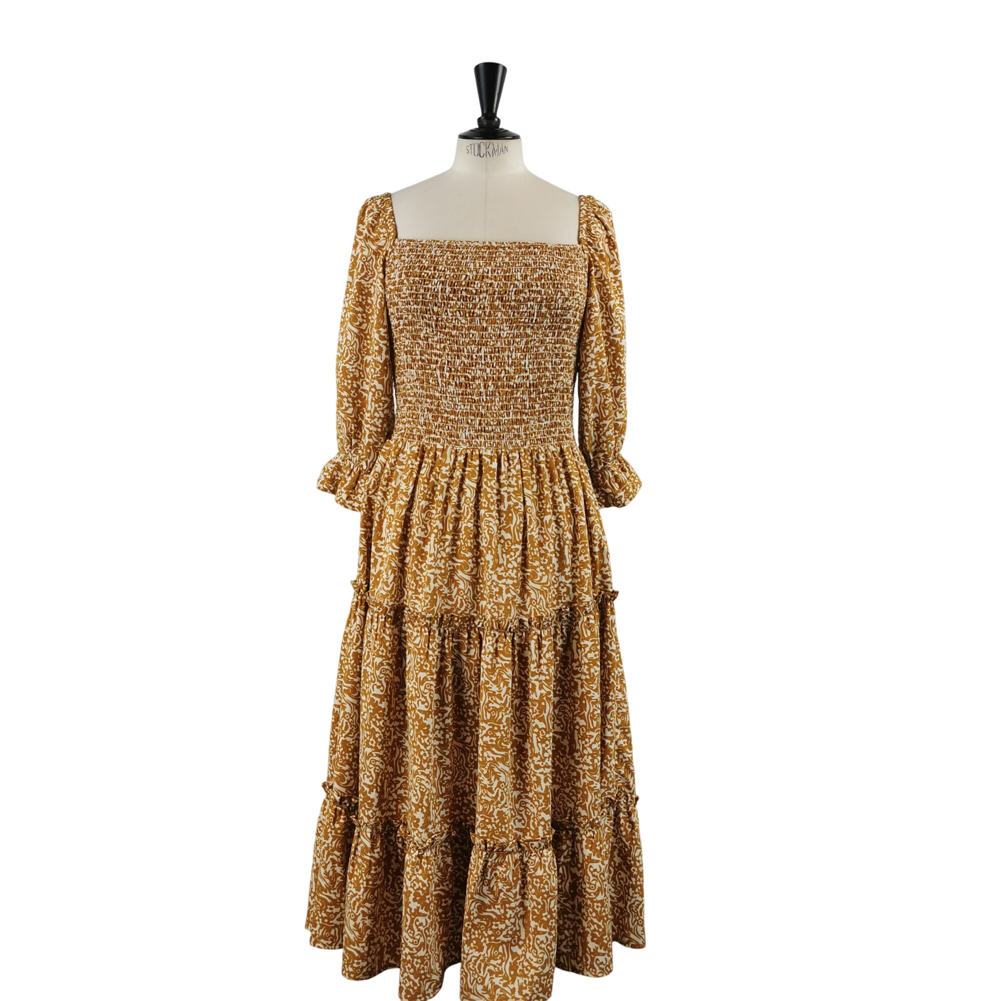 Robe style victorien TS (estime)  motif marron - Label Emmaus - Modalova