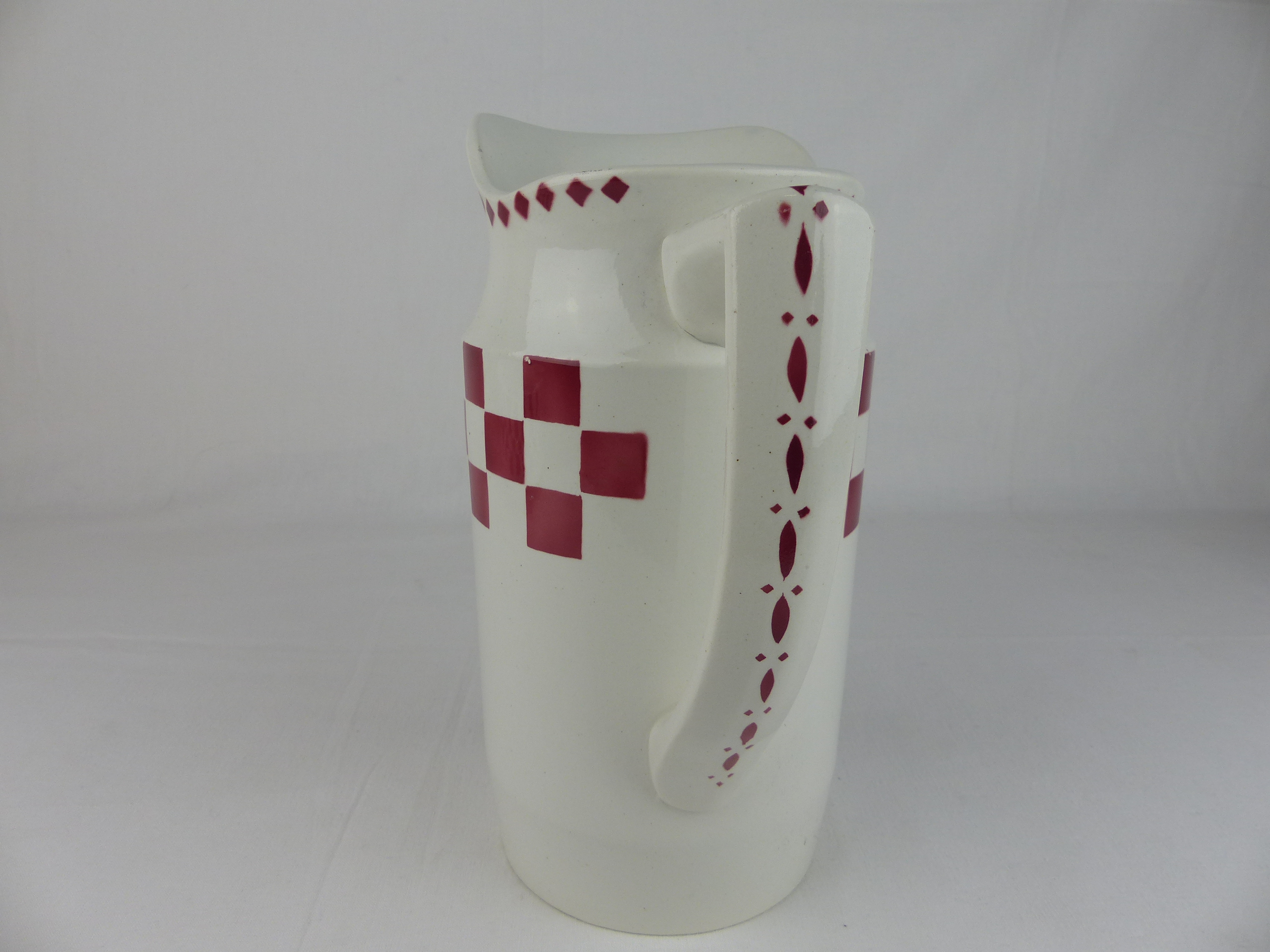 Nécessaire de toilette vintage, Porcelaine opaque, L'Amandinoise Saint Amand - Bon état - Photo 4