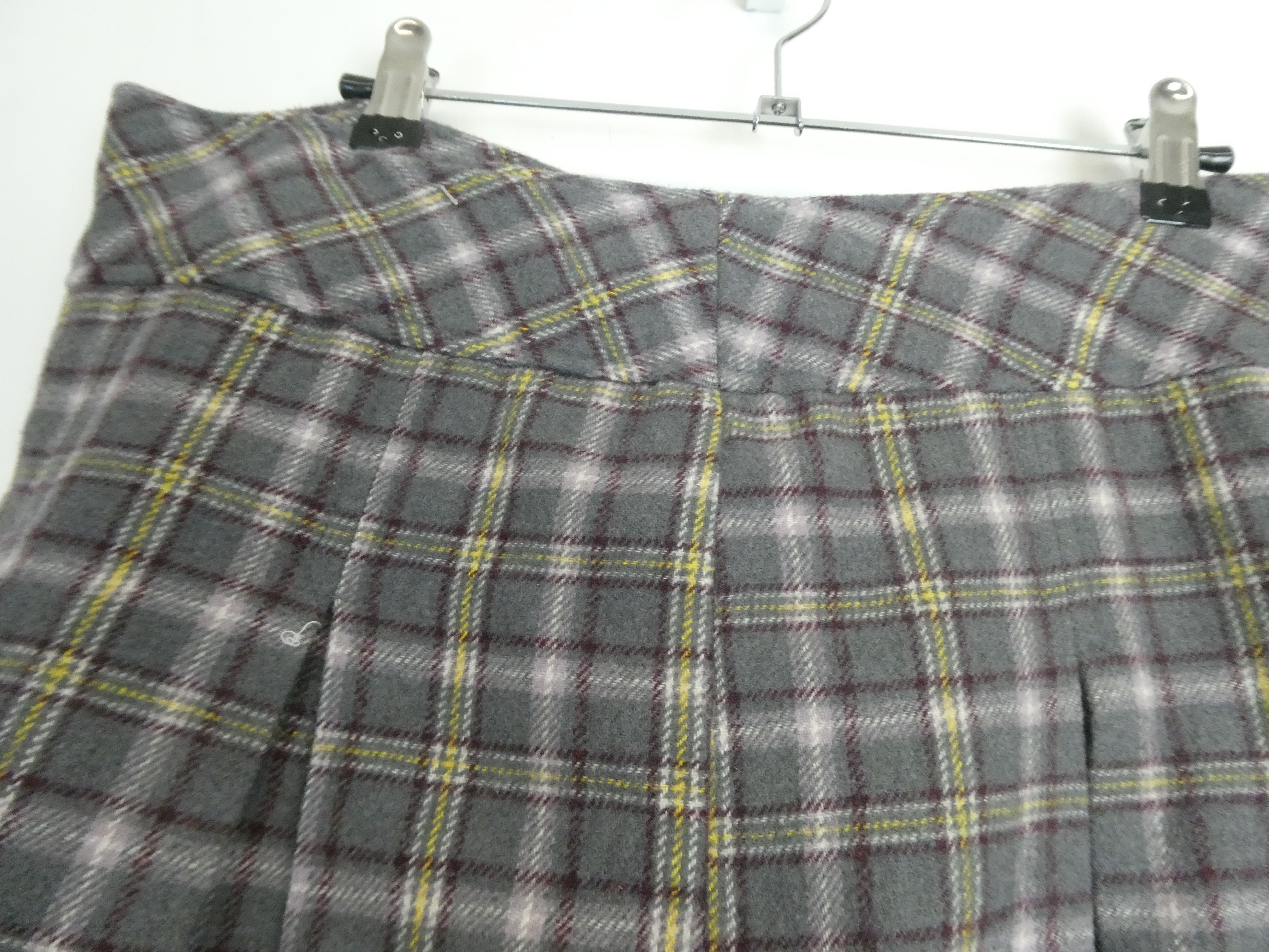 Creeks jupe courte en laine à motif tartan - Taille 44/XXL - Photo 4