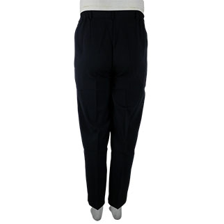 Pantalon bleu marine à pinces - Femme - Bleu Bonheur - Taille 48 - Photo 1
