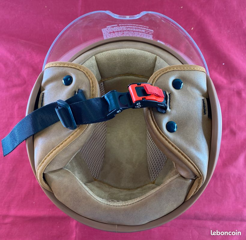 Casque semi ouvert Scooter /Vespa - Look Vintage - Neuf T.L Comme neuf - Vue 9 - 