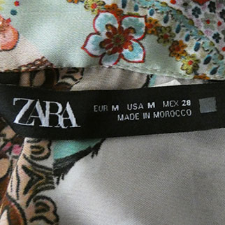 Chemisier multicolore imprimé - Femme - ZARA - Taille M Très bon état - Vue 4 - 