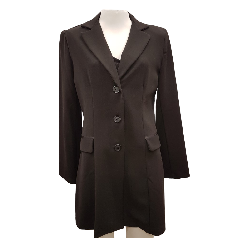 Manteau de fêtes ou soirée noir - POURQUOI PAS - taille 36 Très bon état -  reconditionné disponible sur Label Emmaüs