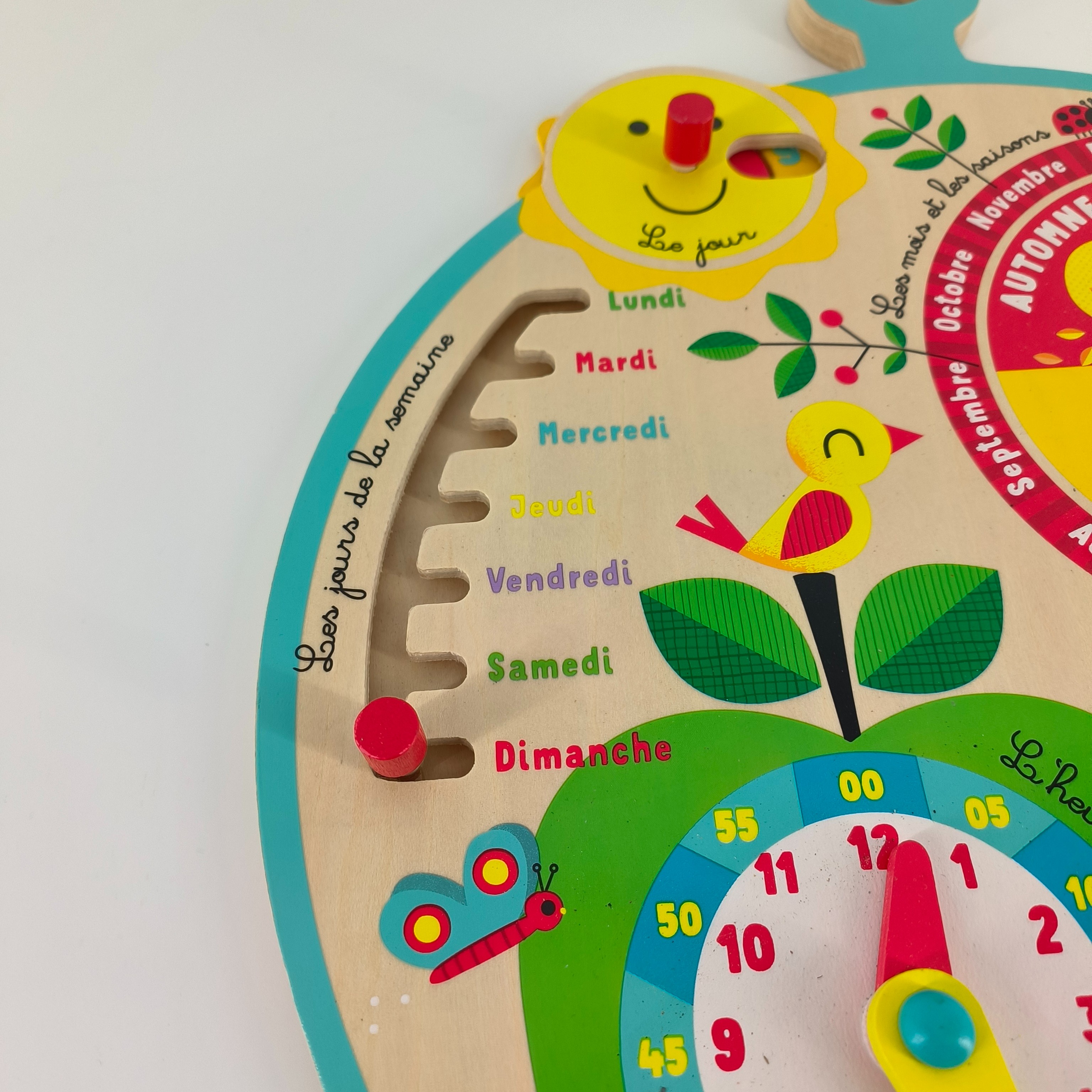 Jeu en bois-calendrier au fil du temps-Janod Très bon état - Vue 2 - 