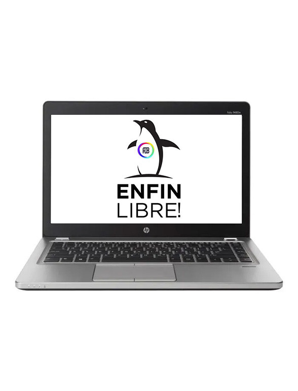 Enfin Libre ! Hp Elitebook Folio 9480M - Linux - État Correct - Linuxmint - 8 Go - 180 Go