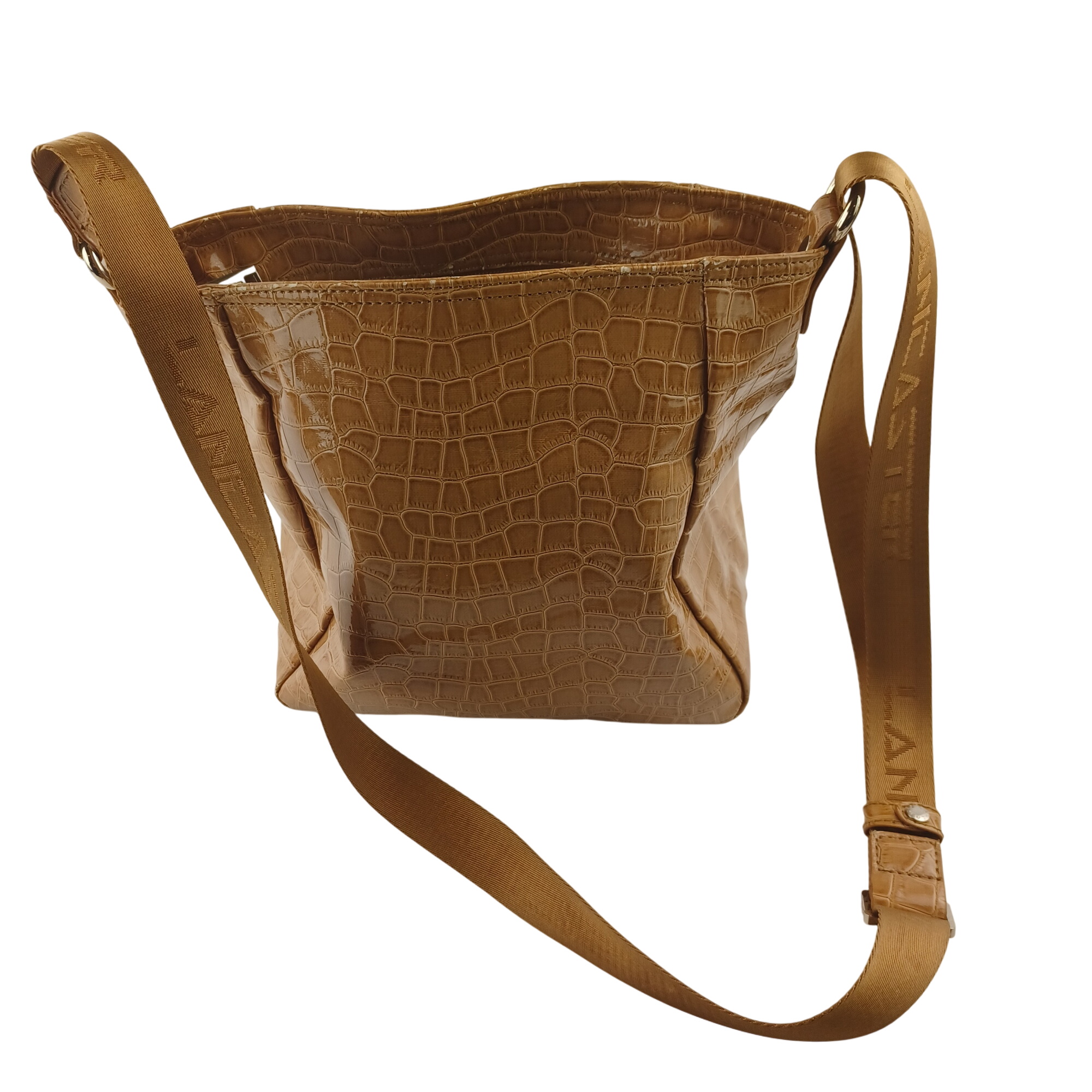 Sac  bandoulires Lanc style croco clair - Aster - Modalova