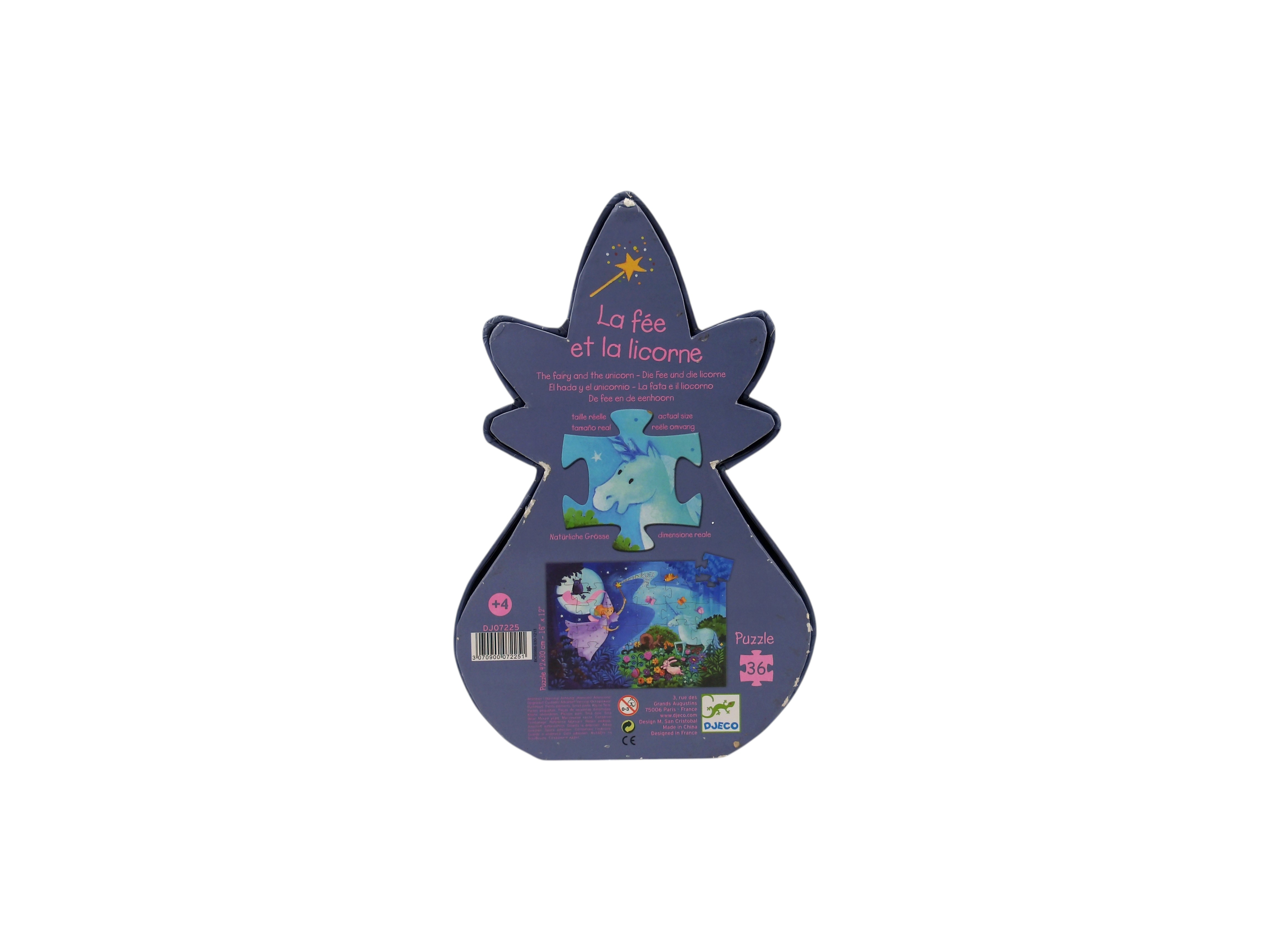Voir photo 2 de Puzzle - La fée et la licorne - 36 pièces Puzzle - La fée et la licorne - 36 pièces Comme neuf - Vue 2 -