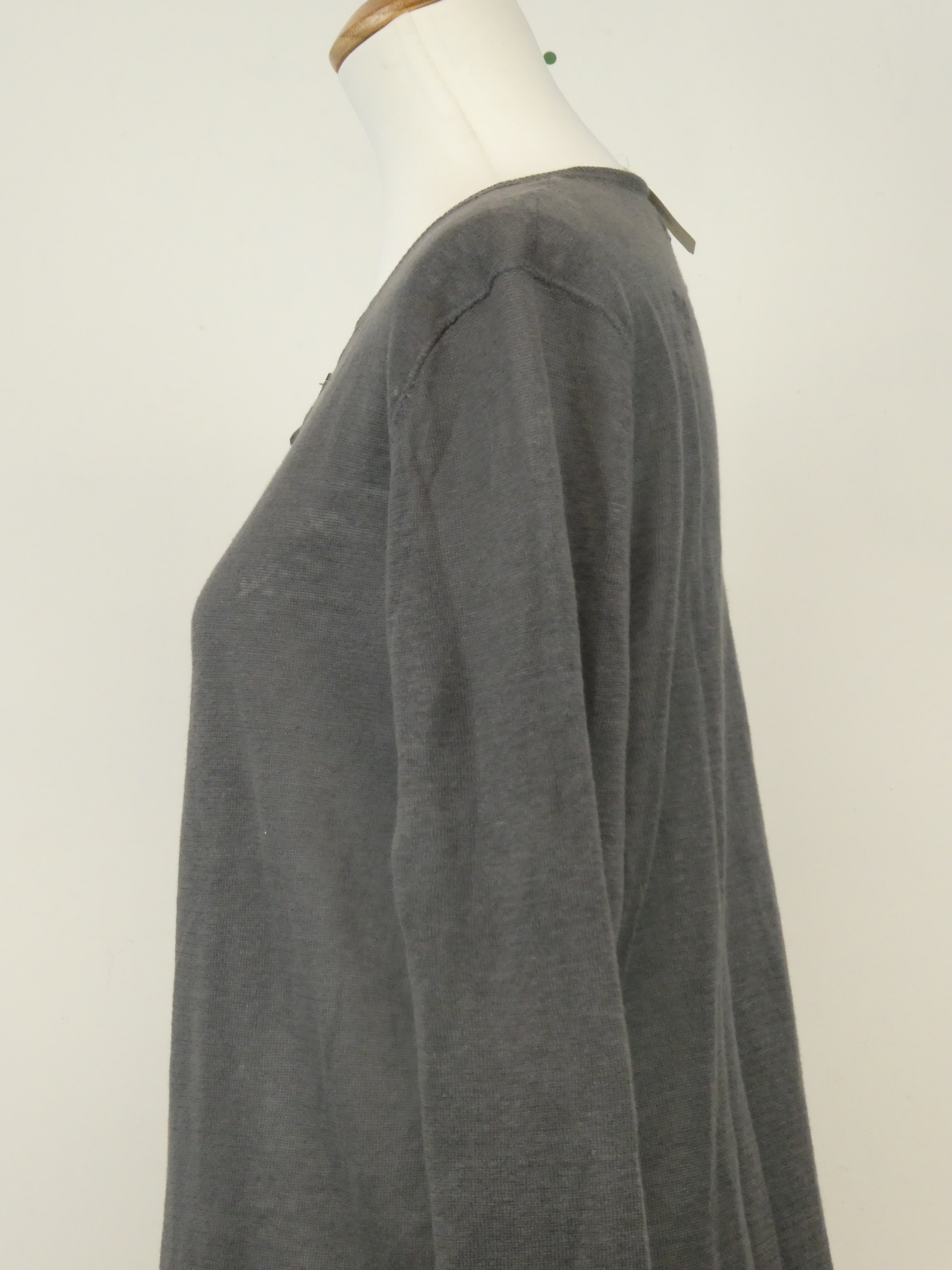 Zadig & Voltaire pull fin boutonné manches longues en lin - Taille S - Photo 5