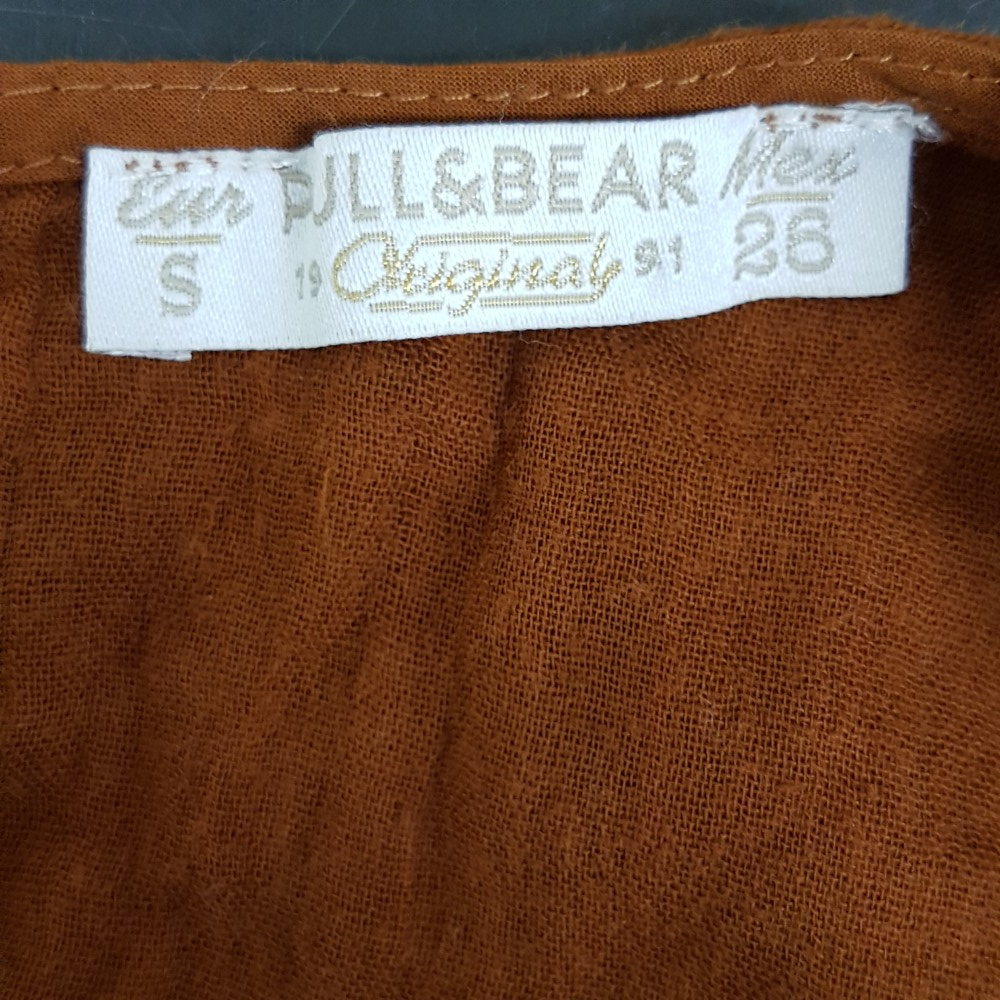 Voir photo 7 de Top à bretelles terracotta - PULL&BEAR - taille S Top à bretelles terracotta - PULL&BEAR - taille S Très bon état - Vue 7 -