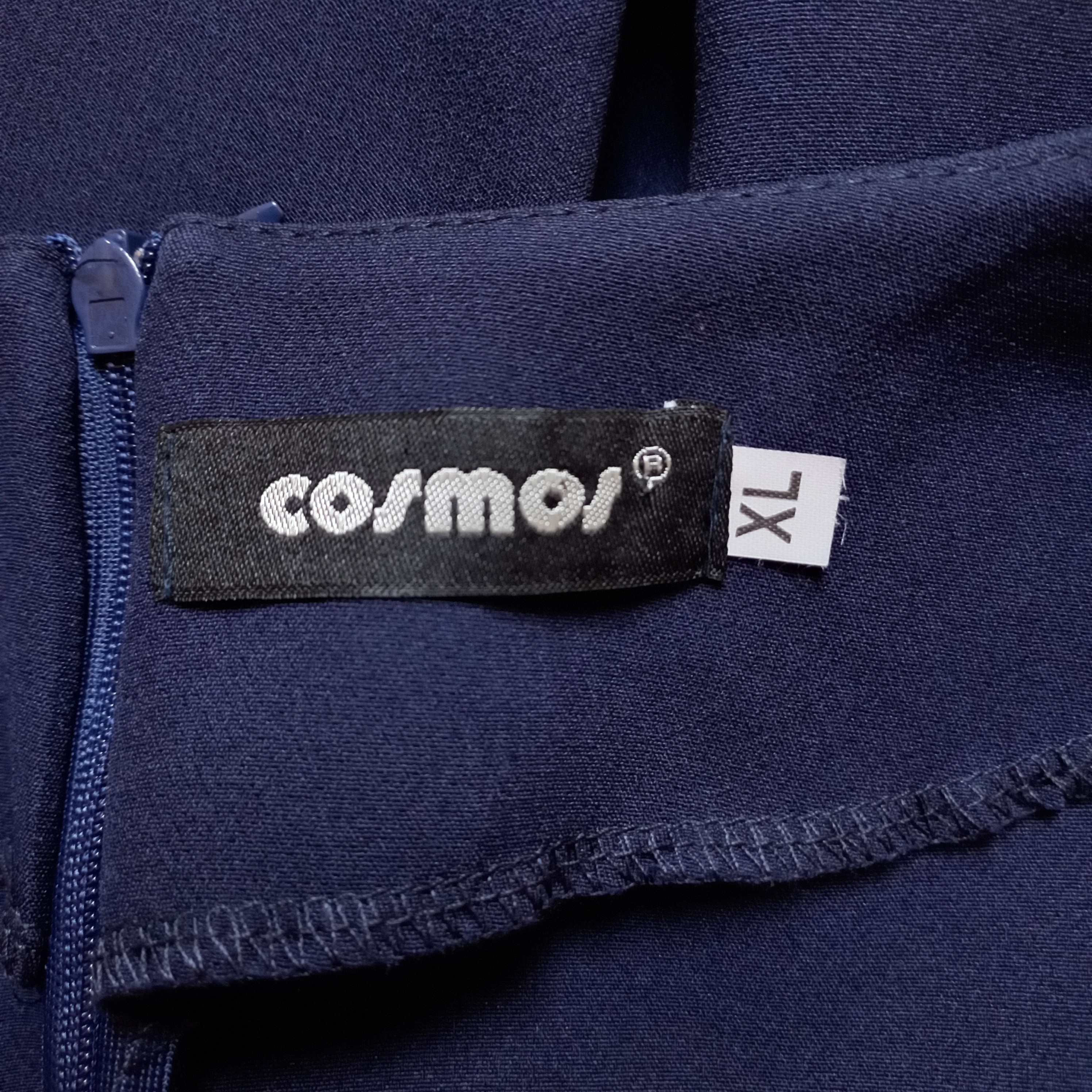 Robe marine avec poches TXL "cosmos" plaque dorée Sara Picassa  - Vue 6 - 