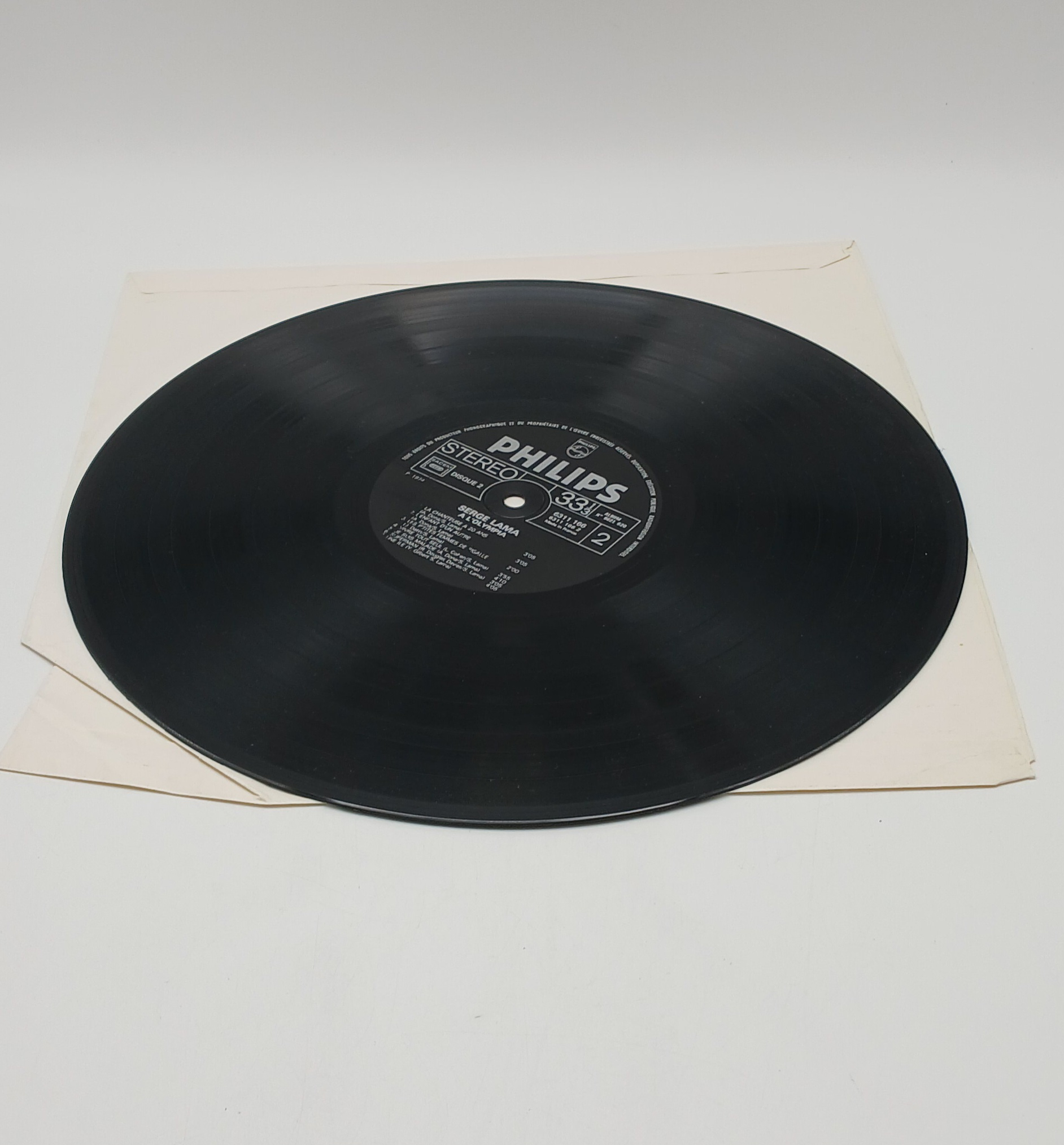 Vinyle 33 Tours - Serge LAMA à l'Olympia (x 2) - Gatefold - Stereo - Live Très bon état - Vue 8 - 