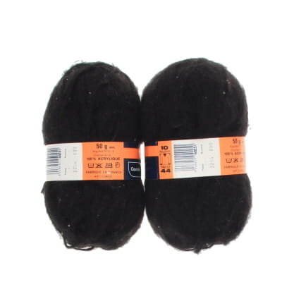 Lot de 2 pelotes noires - Douceur miss helen - 50g par pelote - Photo 1