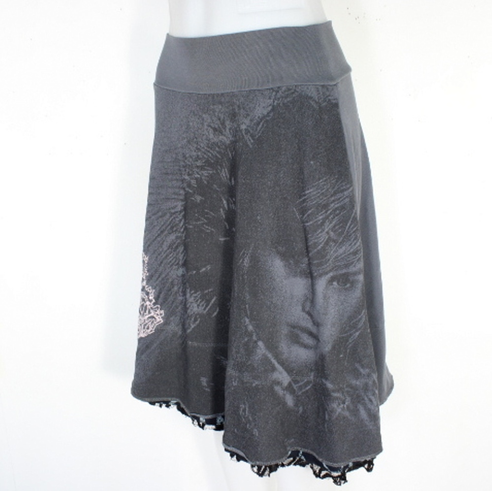 Jupe Grise DESIGUAL Taille S  - Vue 2 - 