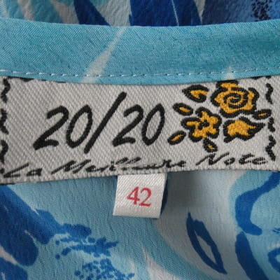 Robe bleue imprimée - Femme - 20/20 - Taille 42 - Photo 4