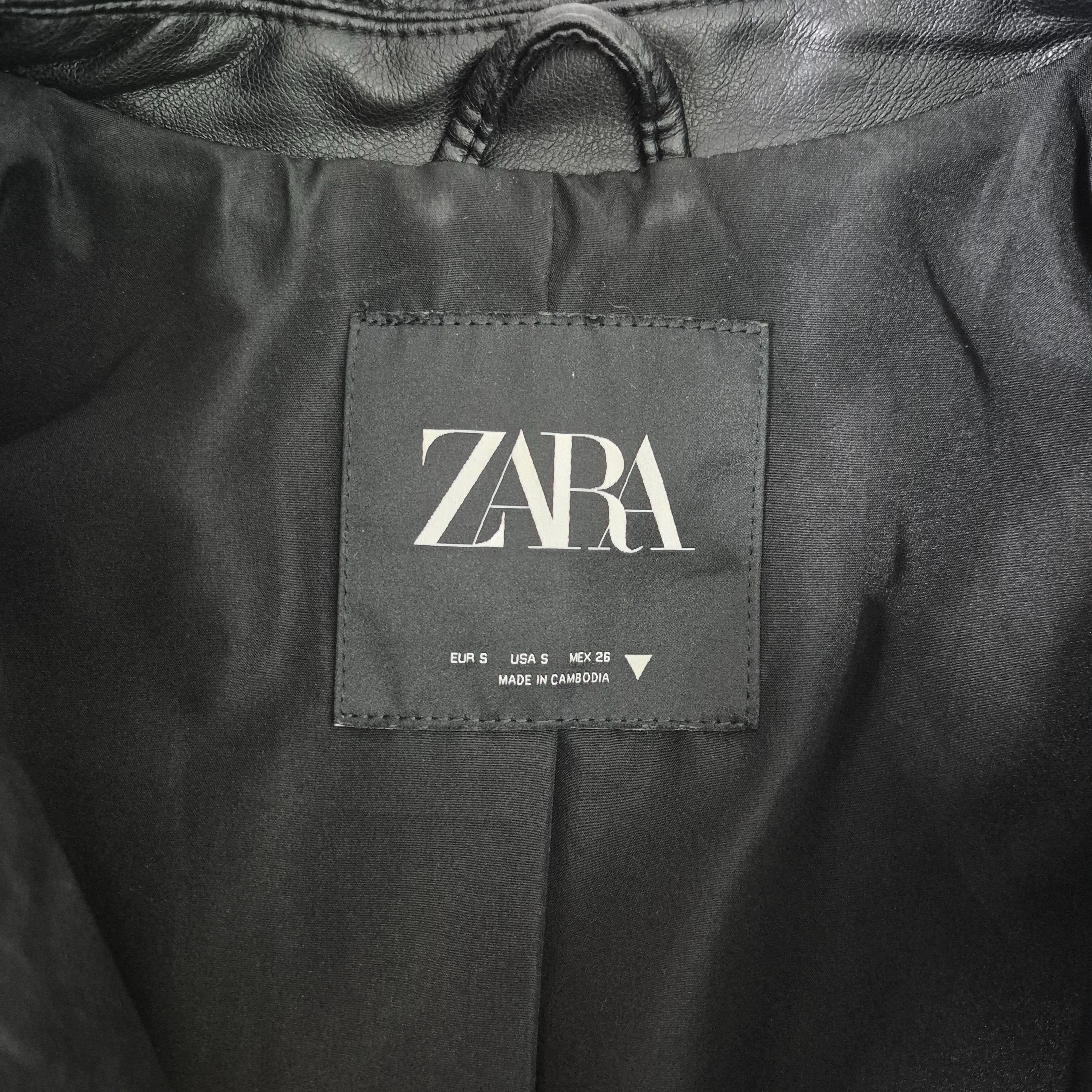 Veste simili cuir - Zara - S - Photo 3