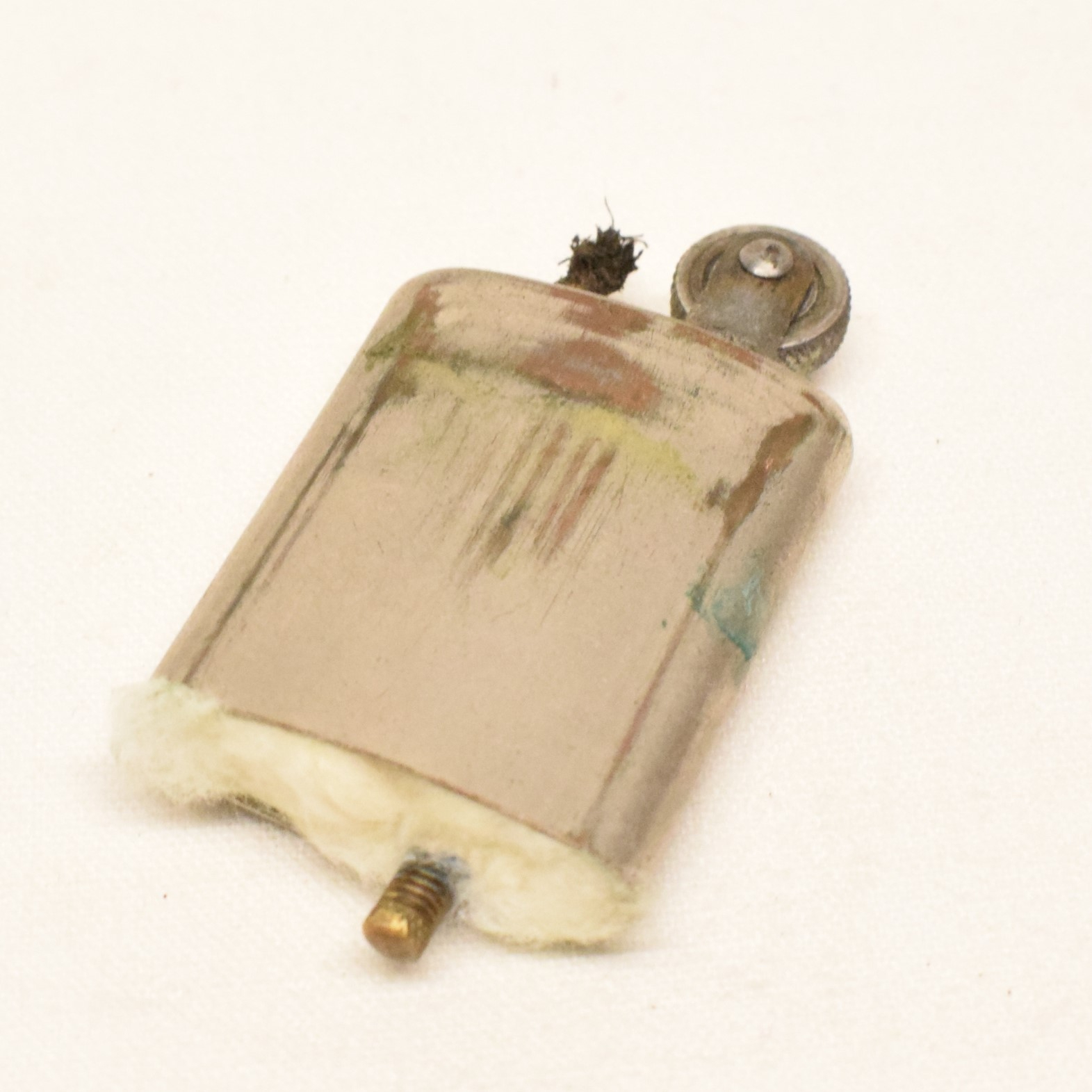 Ancien briquet à essence à mèche et roulette d'amorçage - État correct - Photo 5